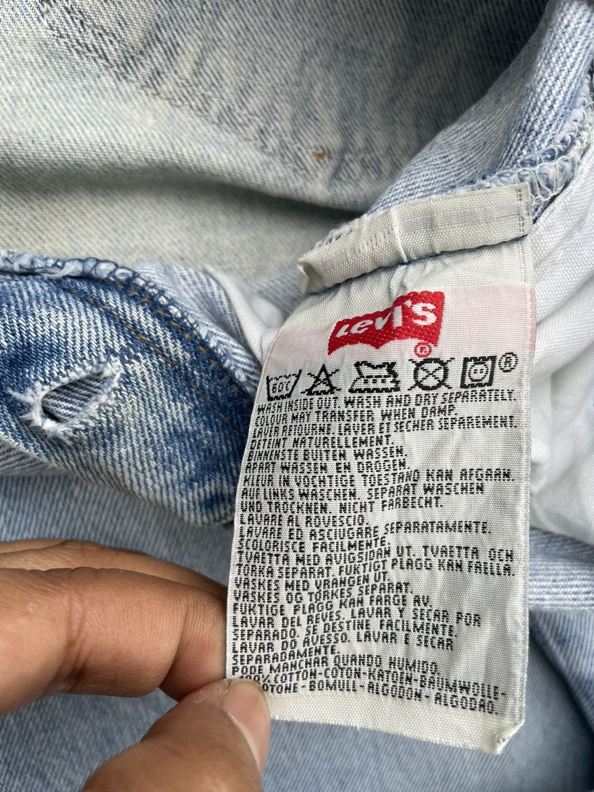 If Six Was Nine Levis 501 e Vintage 1994 Usa Aging Faded Wash Denim Size US 32 / EU 48 - 14 Thumbnail