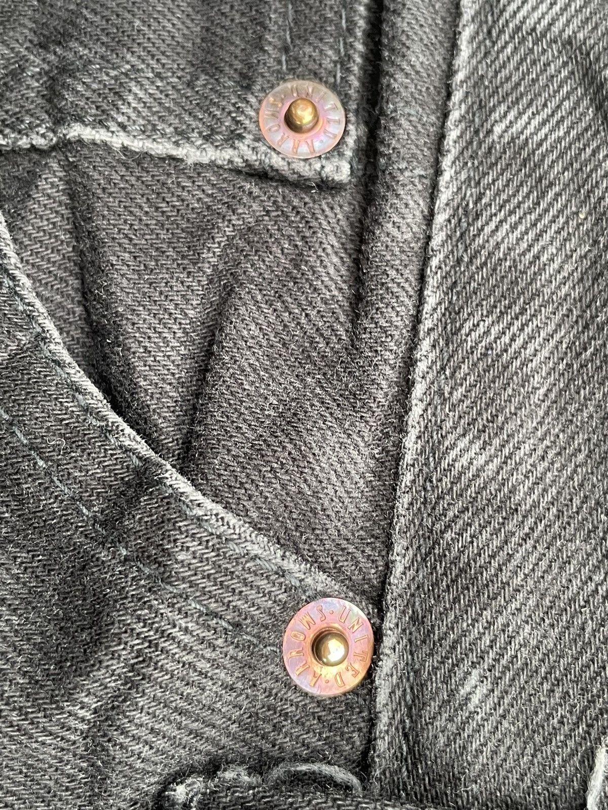 Designer × United Arrows × Vintage United Arrows Vintage Black Denim Size US 34 / EU 50 - 13 Thumbnail