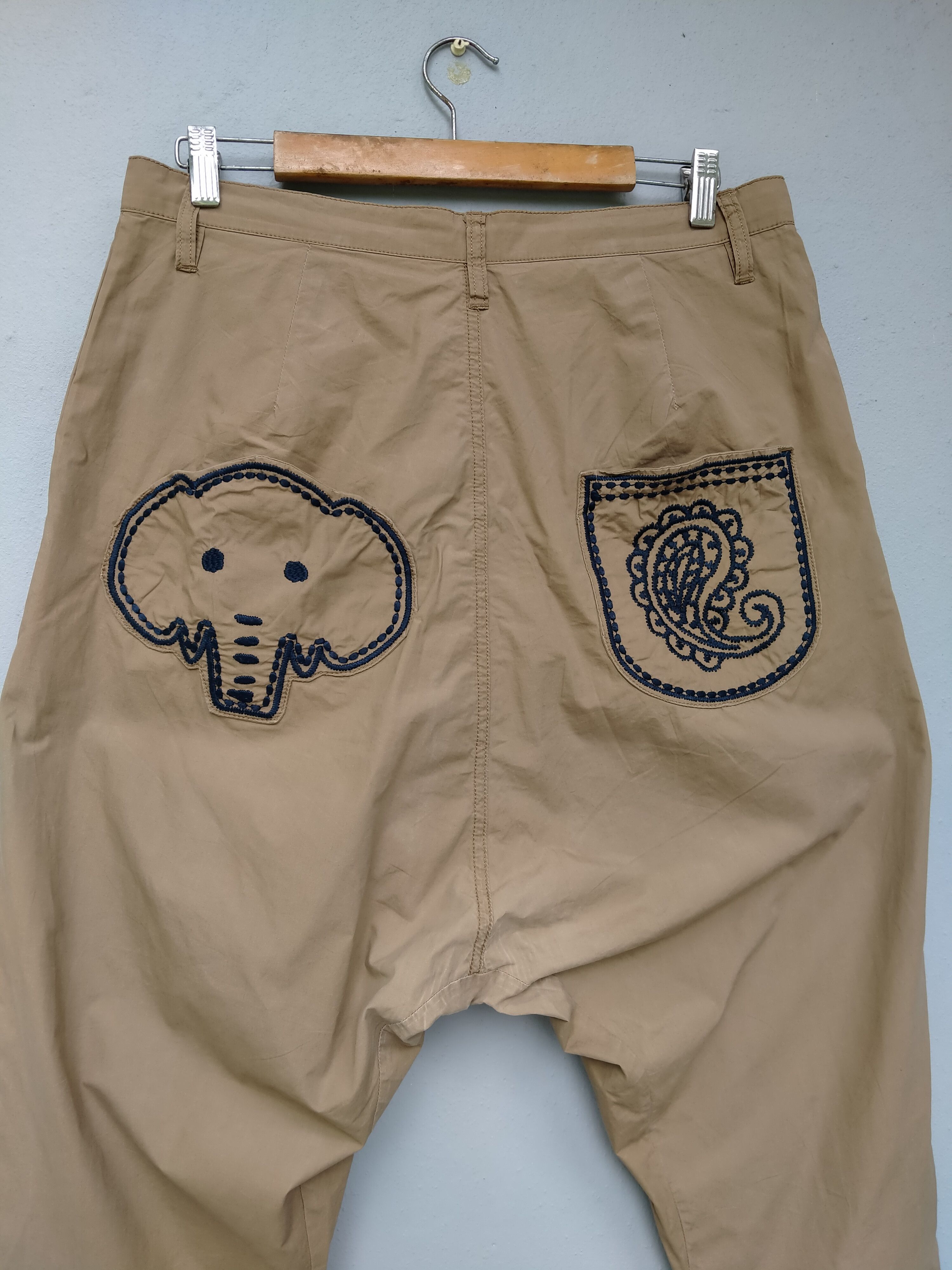 Pre-owned Issey Miyake X Mercibeaucoup Ne-net By Issey Miyake Baggy Elephant Trousers Pant In Multicolor