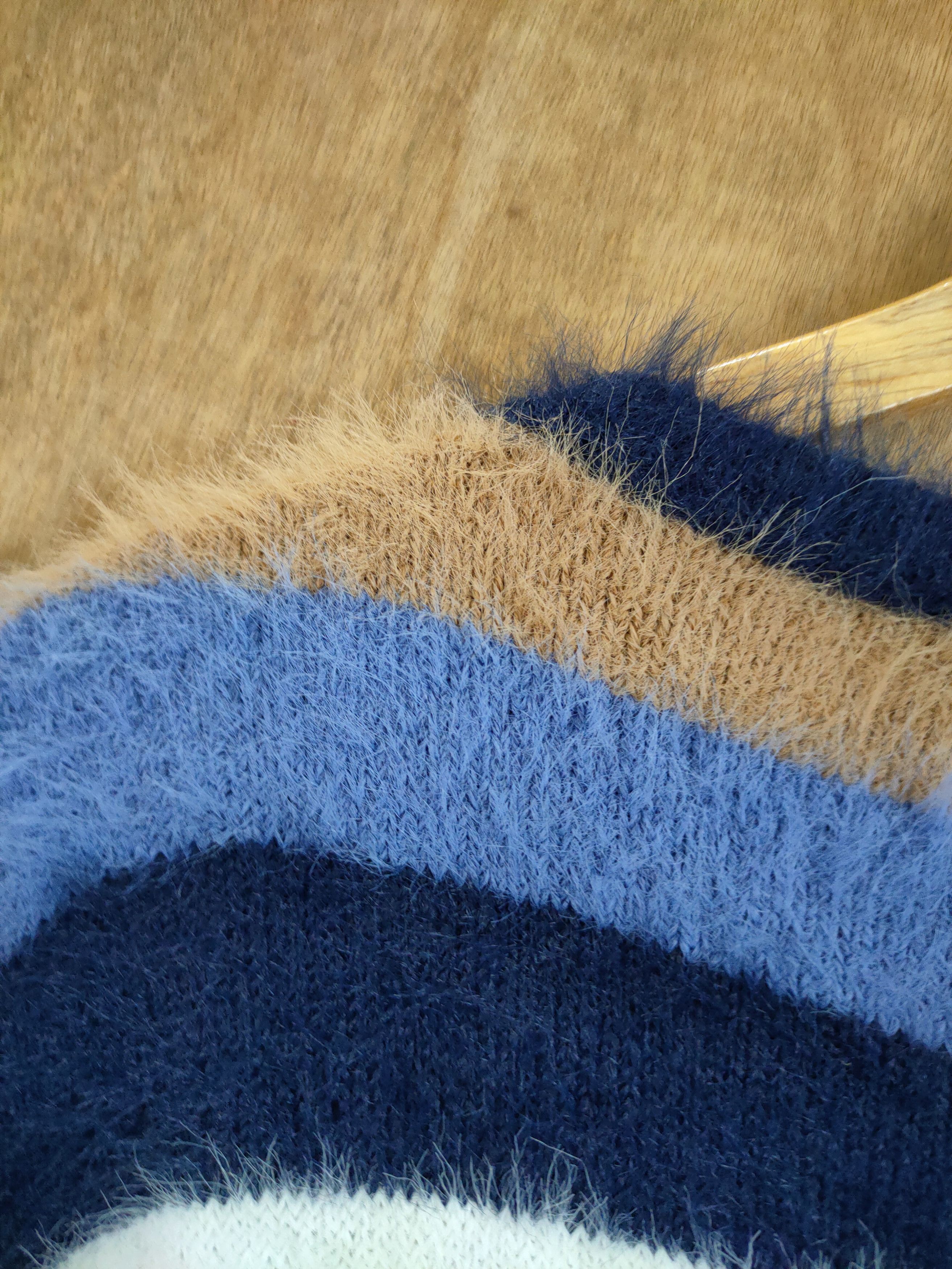 Hypebeast D Anap Mimpi stripe mohair fur shaggy knitwear#46-990 Size S / US 4 / IT 40 - 12 Thumbnail