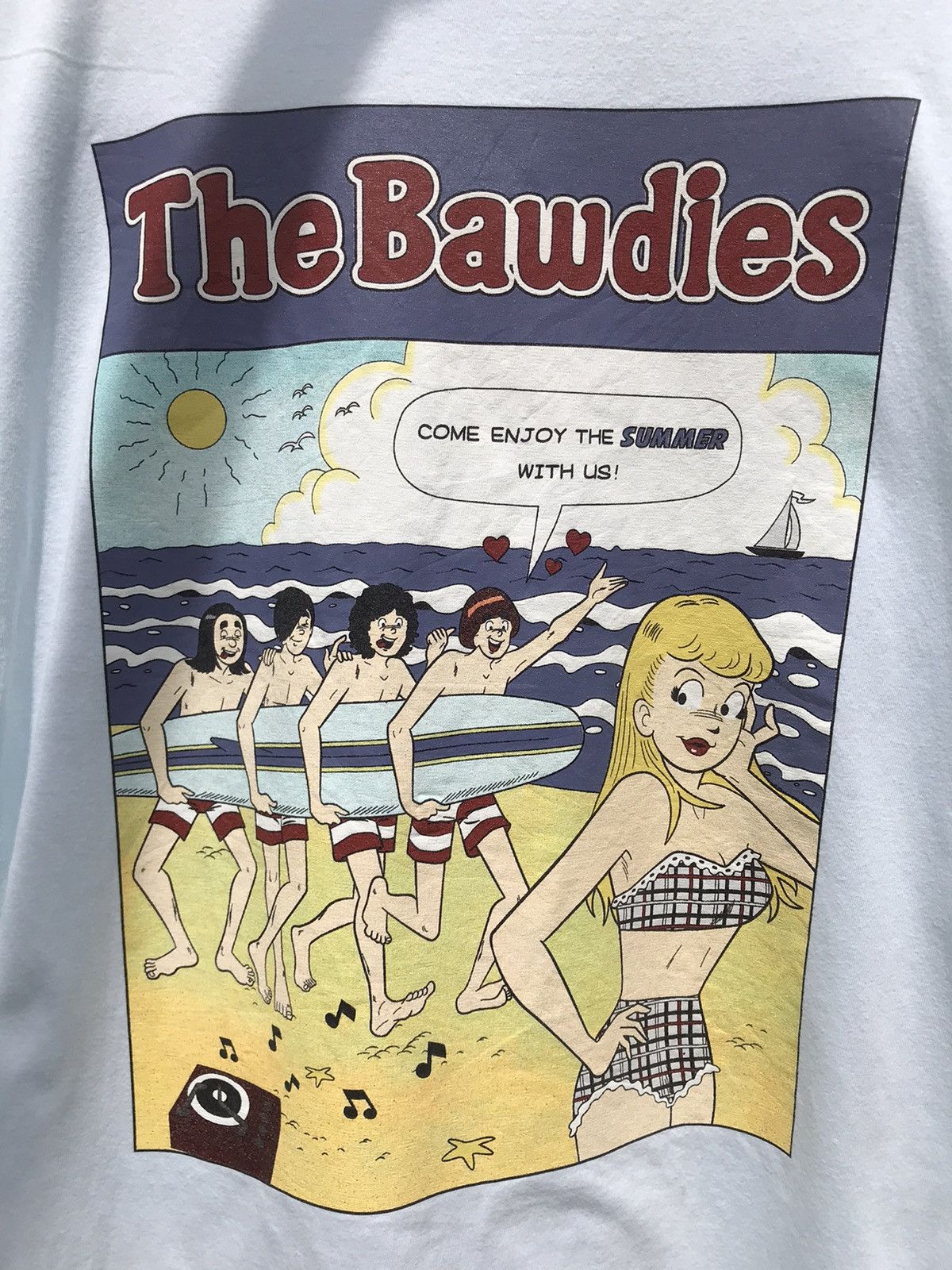 Vintage The Bawdies Art Summer Tee pornstar sexygirl Size US M / EU 48-50 / 2 - 5 Thumbnail