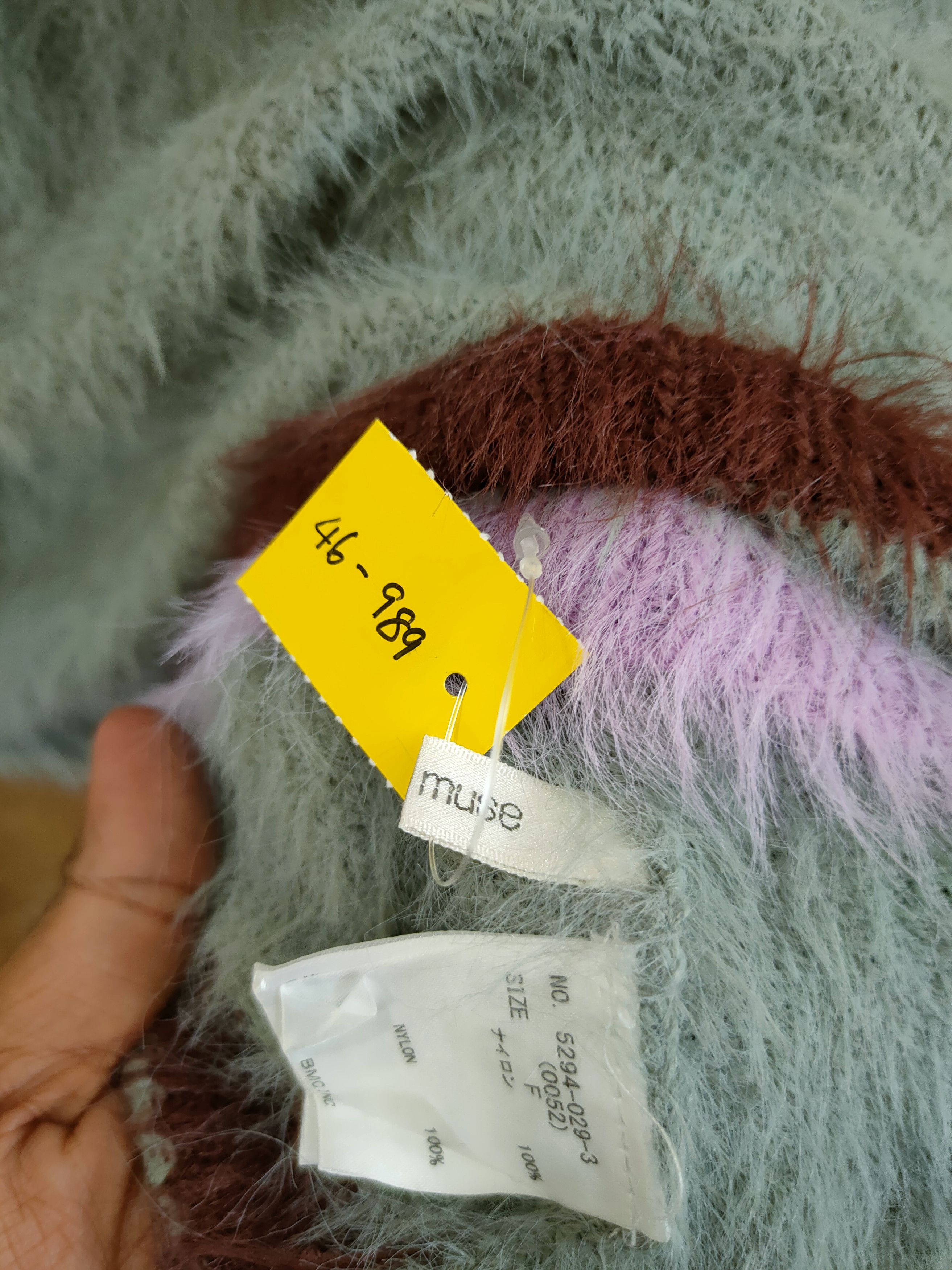 Grailed D Muse stripe rainbow mohair shaggy fur knitwear #46-989 Size M / US 6-8 / IT 42-44 - 11 Thumbnail