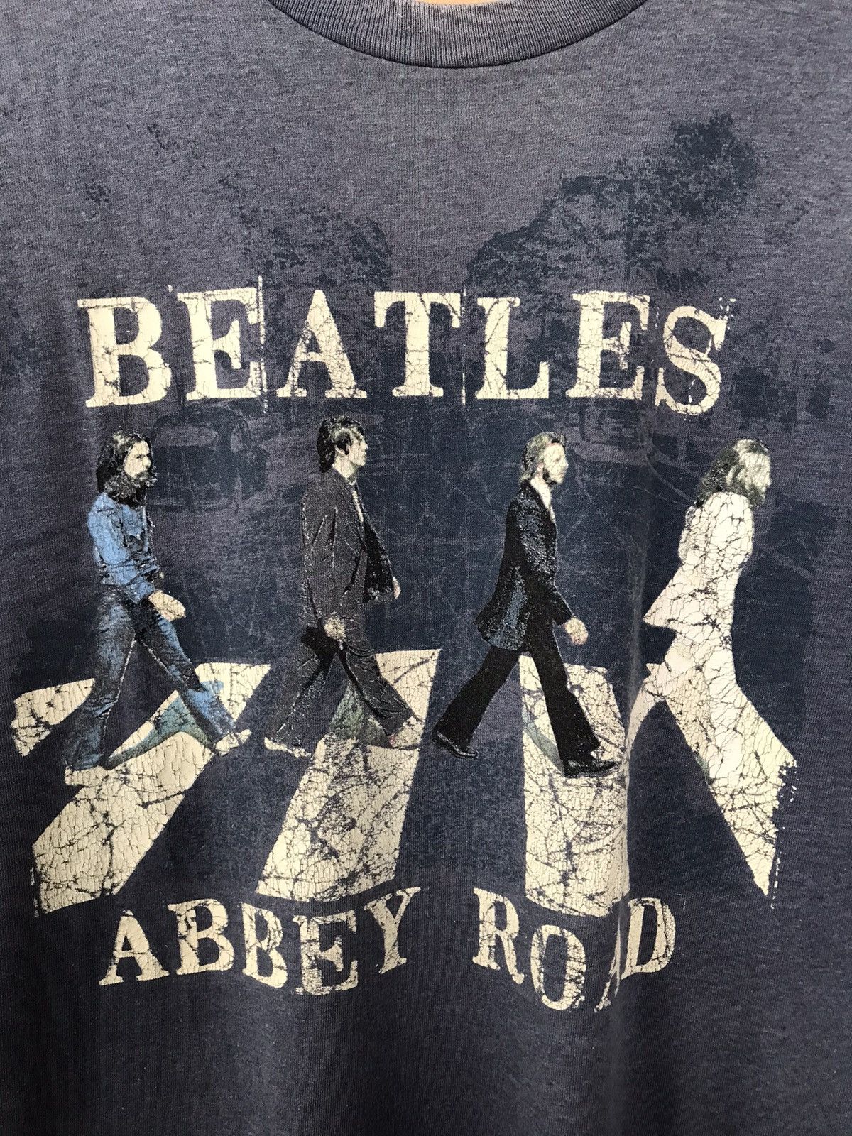 Band Tees Distressed The Beatles Abbey Road Band Tees Size US L / EU 52-54 / 3 - 3 Thumbnail
