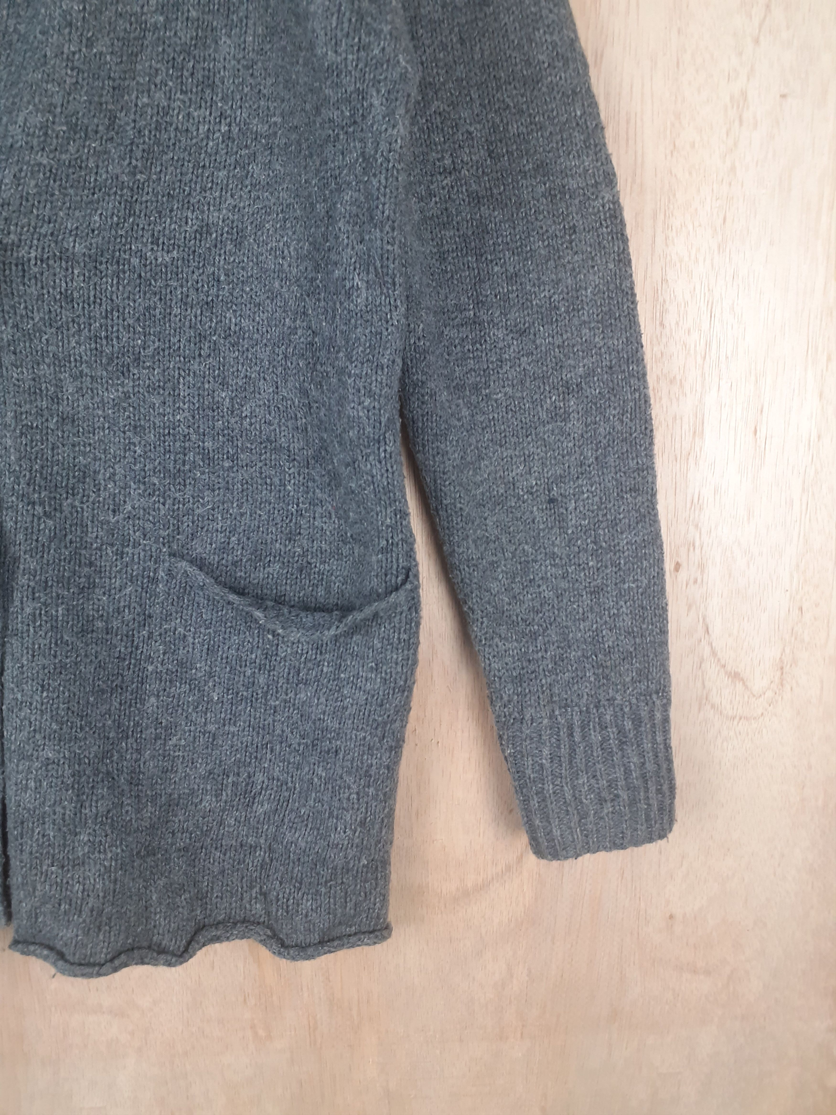 Japanese Brand Uniqlo japan gray cardigan knitwear hoodies #3077 Size M / US 6-8 / IT 42-44 - 4 Thumbnail