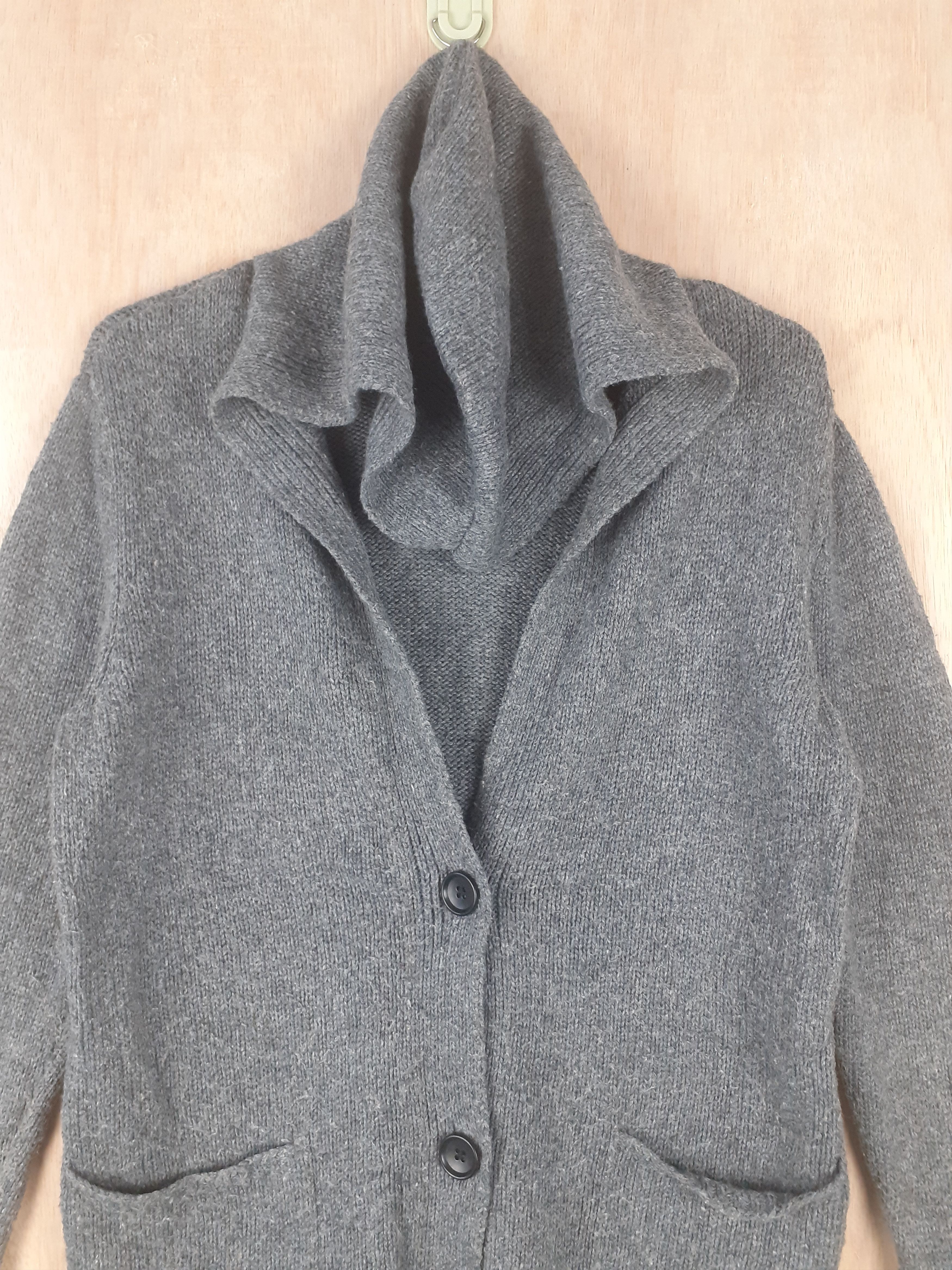 Japanese Brand Uniqlo japan gray cardigan knitwear hoodies #3077 Size M / US 6-8 / IT 42-44 - 2 Thumbnail