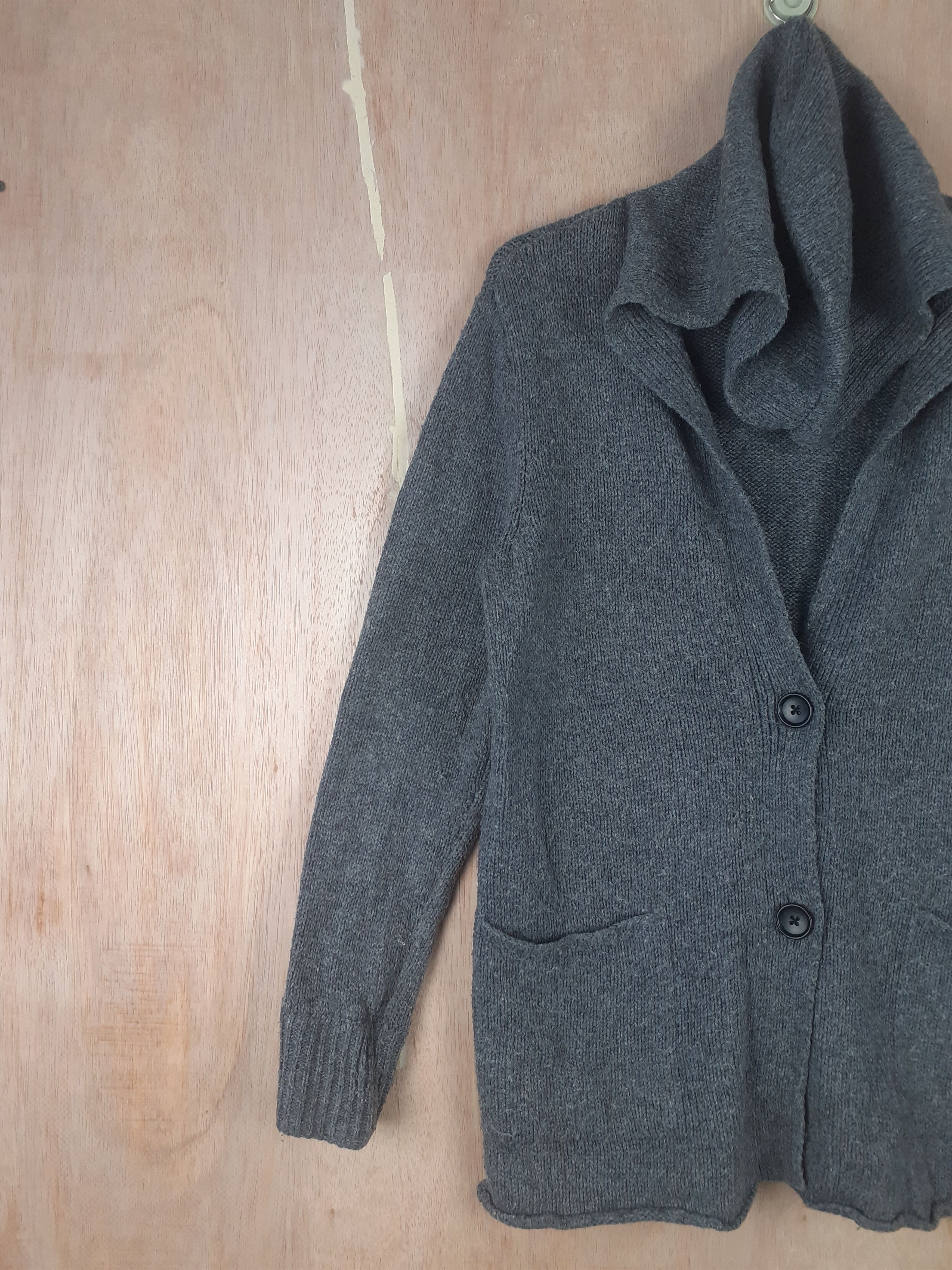 Japanese Brand Uniqlo japan gray cardigan knitwear hoodies #3077 Size M / US 6-8 / IT 42-44 - 5 Thumbnail