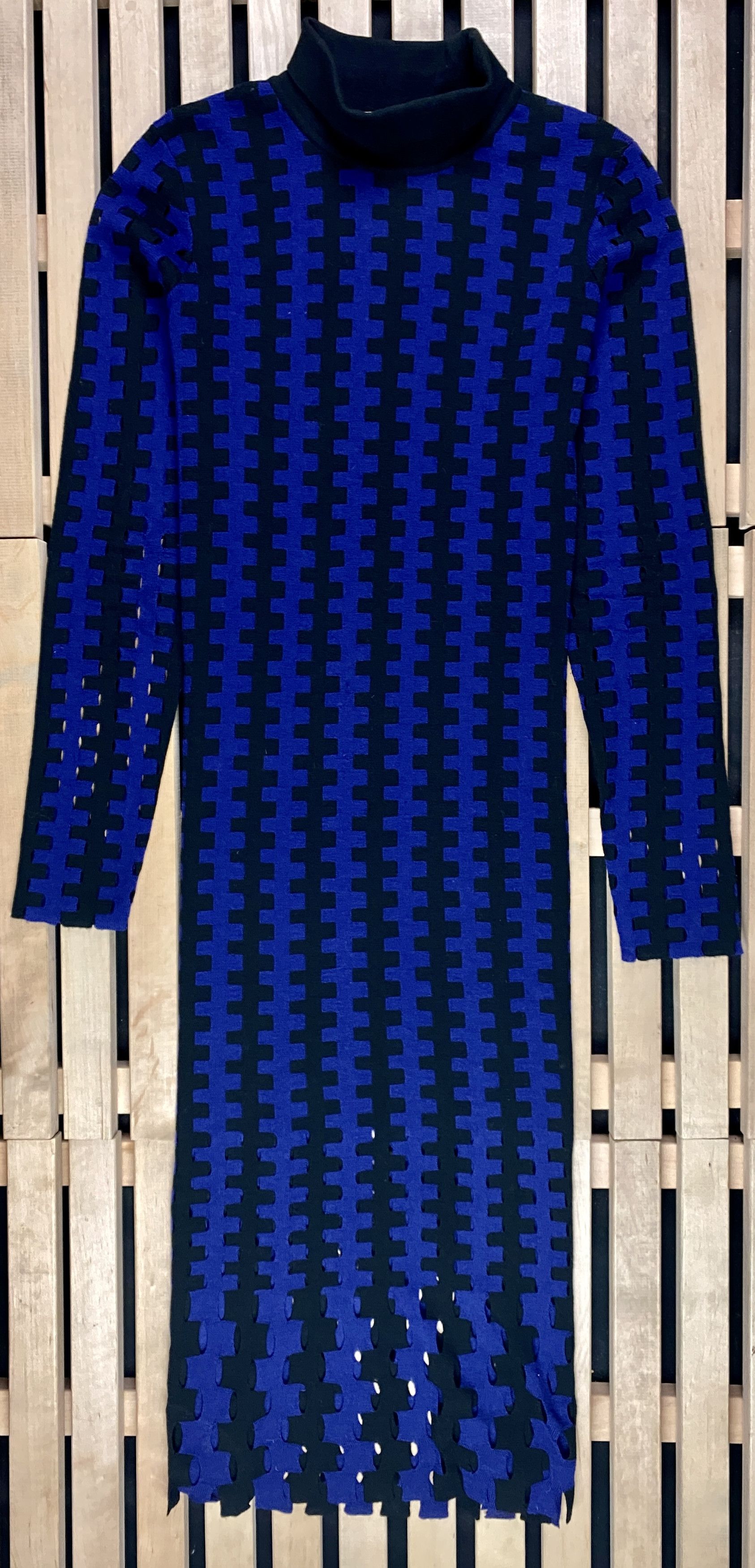 Dries Van Noten Womens Wool Dress Diane von Furstenberg Size L Long Sleeve Size L / US 10 / IT 46 - 1 Thumbnail