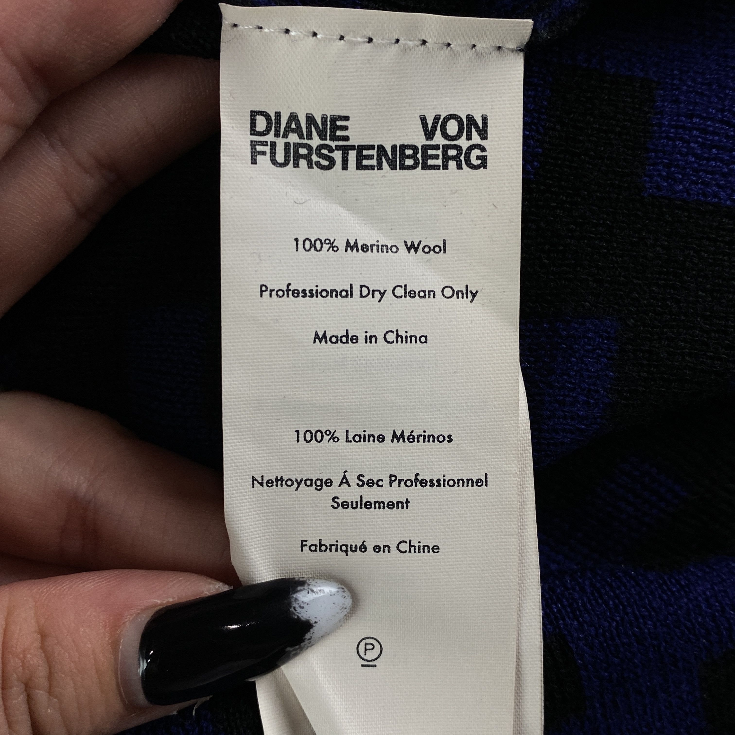 Dries Van Noten Womens Wool Dress Diane von Furstenberg Size L Long Sleeve Size L / US 10 / IT 46 - 6 Thumbnail
