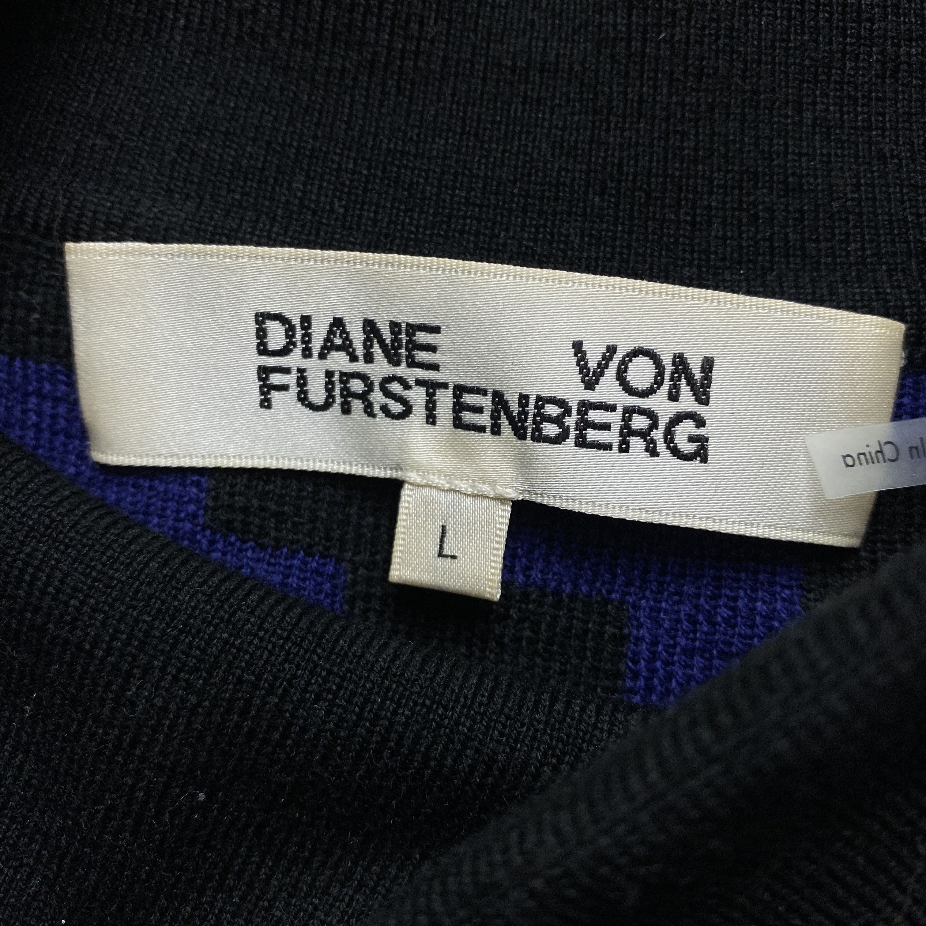 Dries Van Noten Womens Wool Dress Diane von Furstenberg Size L Long Sleeve Size L / US 10 / IT 46 - 4 Thumbnail