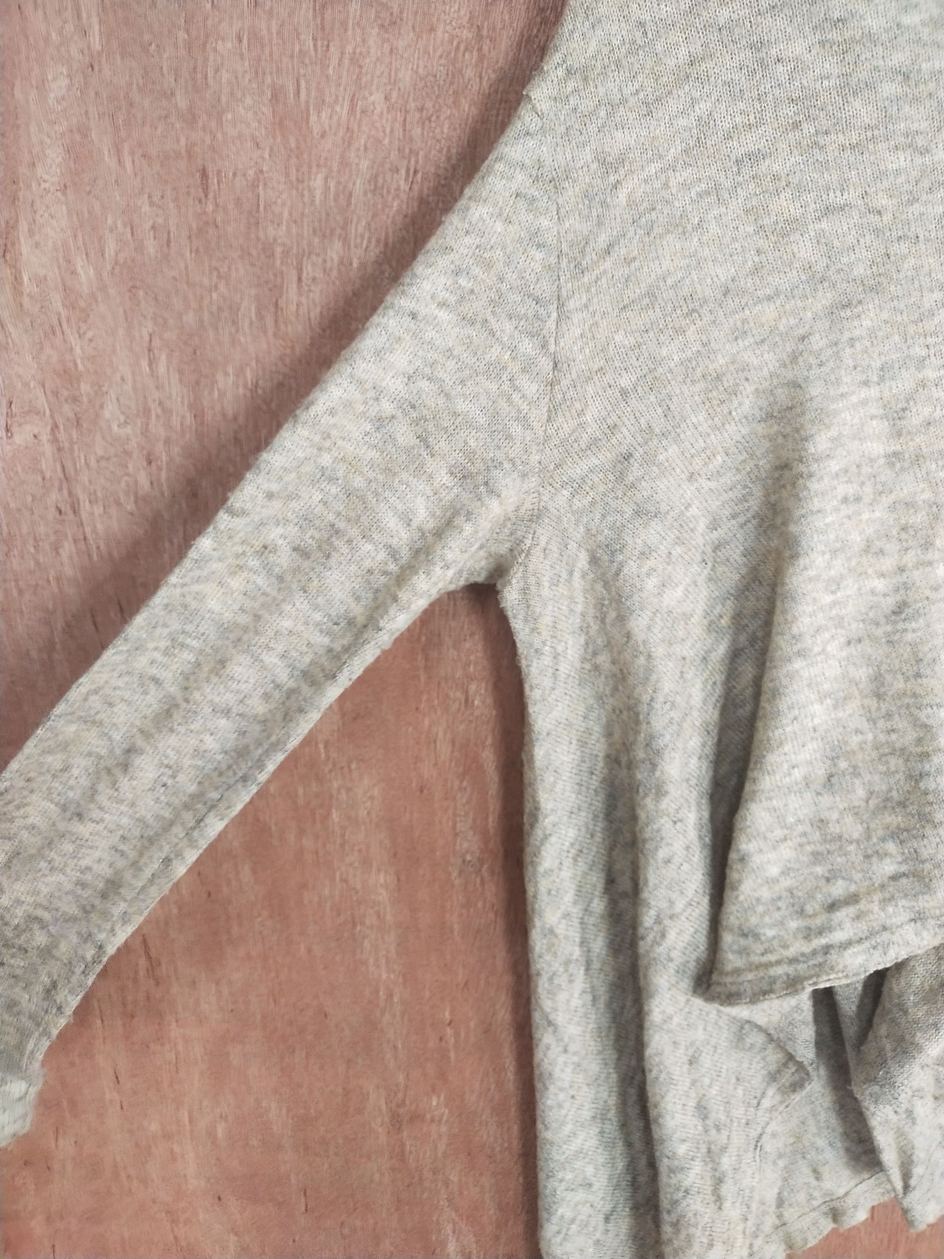 Hypebeast Pou dou dou gray plain knitwear cardigan #S015 Size US L / EU 52-54 / 3 - 6 Thumbnail