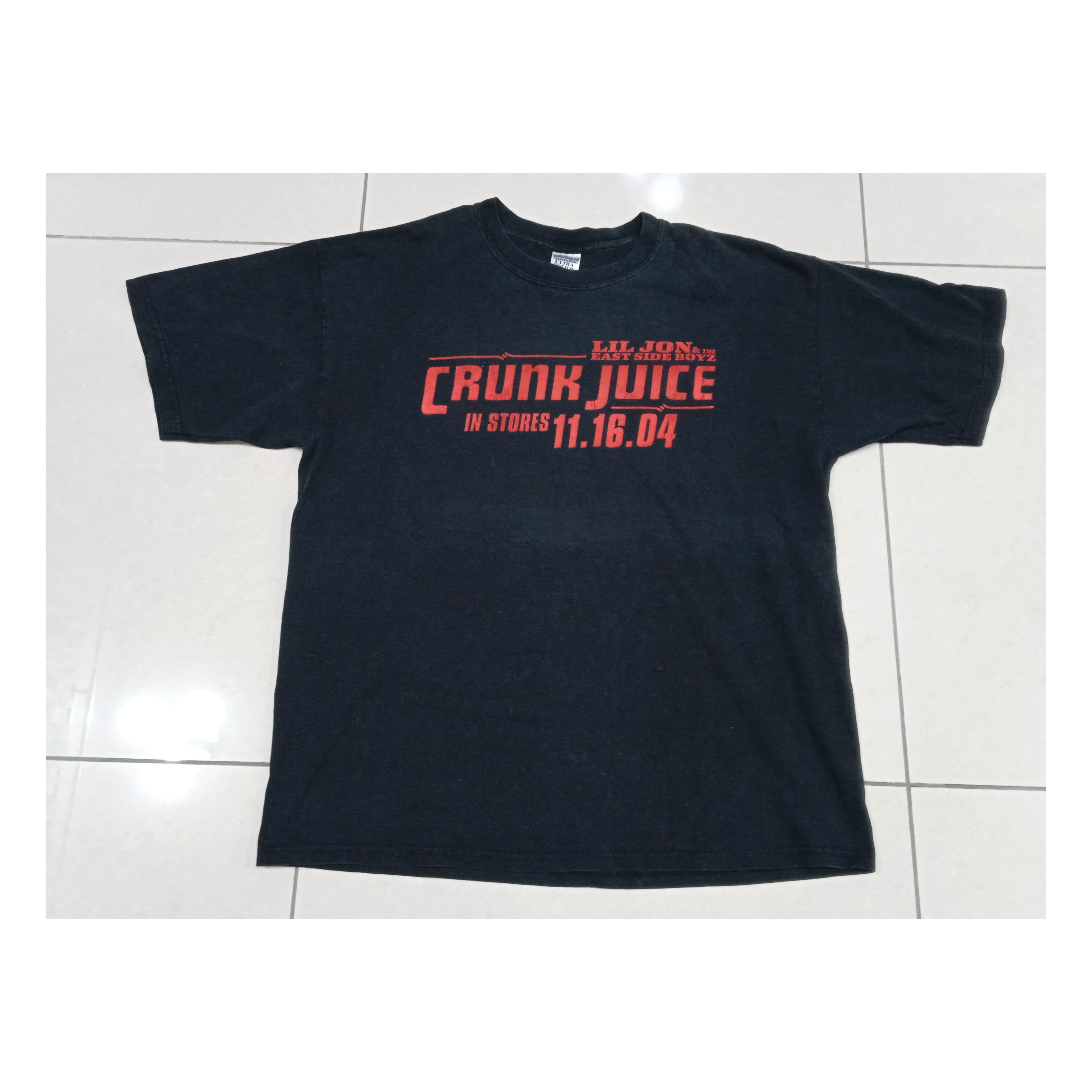 image of Rap Tees x Vintage 2000S Lil Jon Crunk Juice 2004 T Shirt in Black, Men's (Size XL)