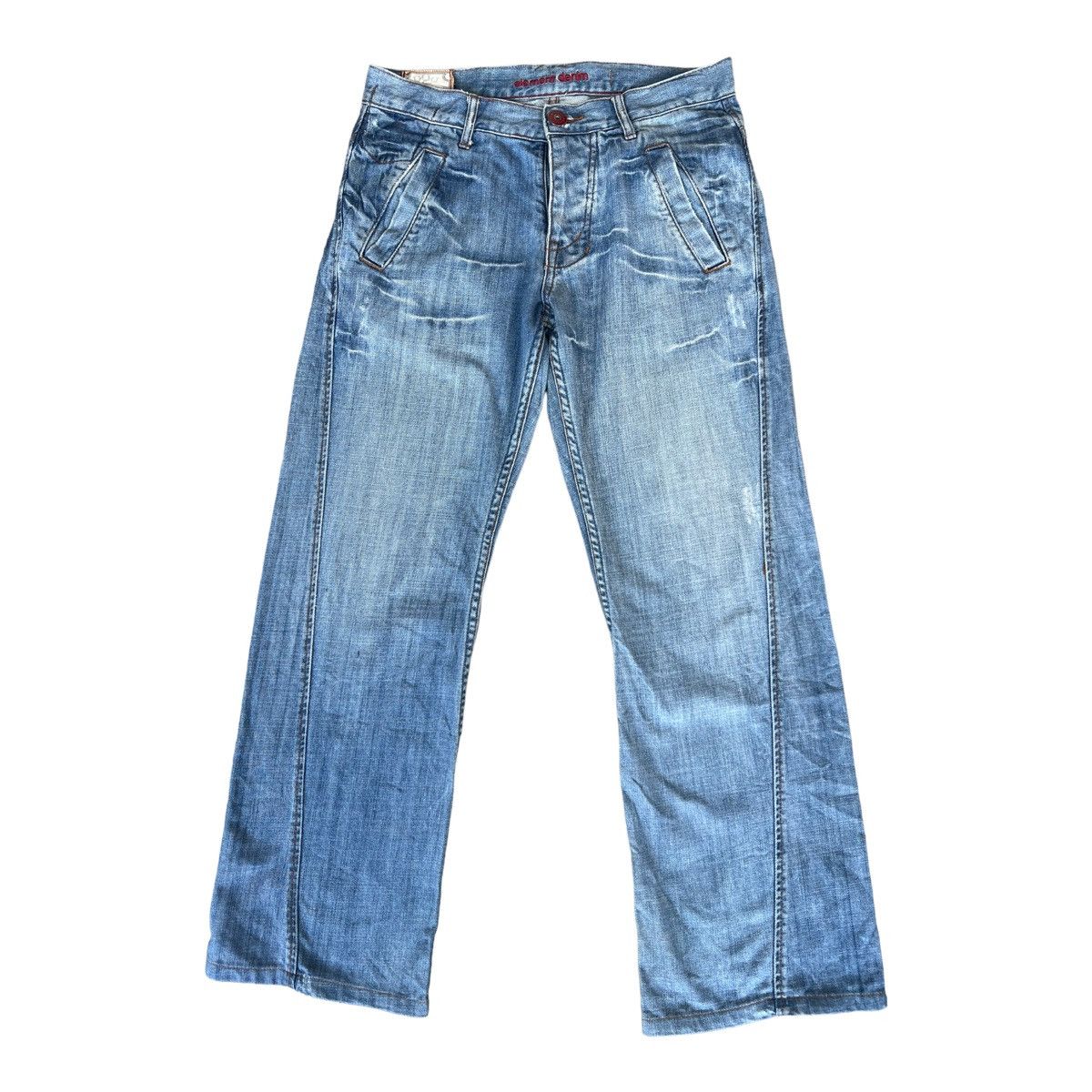 Element Vintage Element Faded Baggy Wide Denim Jeans 33x30.5 Size US 33 - 2 Thumbnail