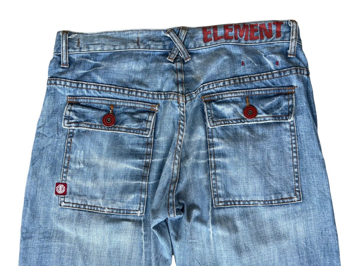 Element Vintage Element Faded Baggy Wide Denim Jeans 33x30.5 Size US 33 - 5 Thumbnail