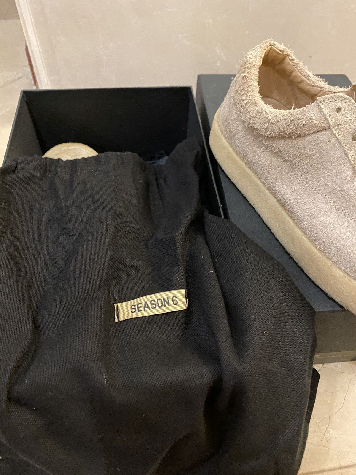 Yeezy Taupe Thick Shaggy Suede Crepe Sneaker Size US 10 / EU 43 - 7 Thumbnail