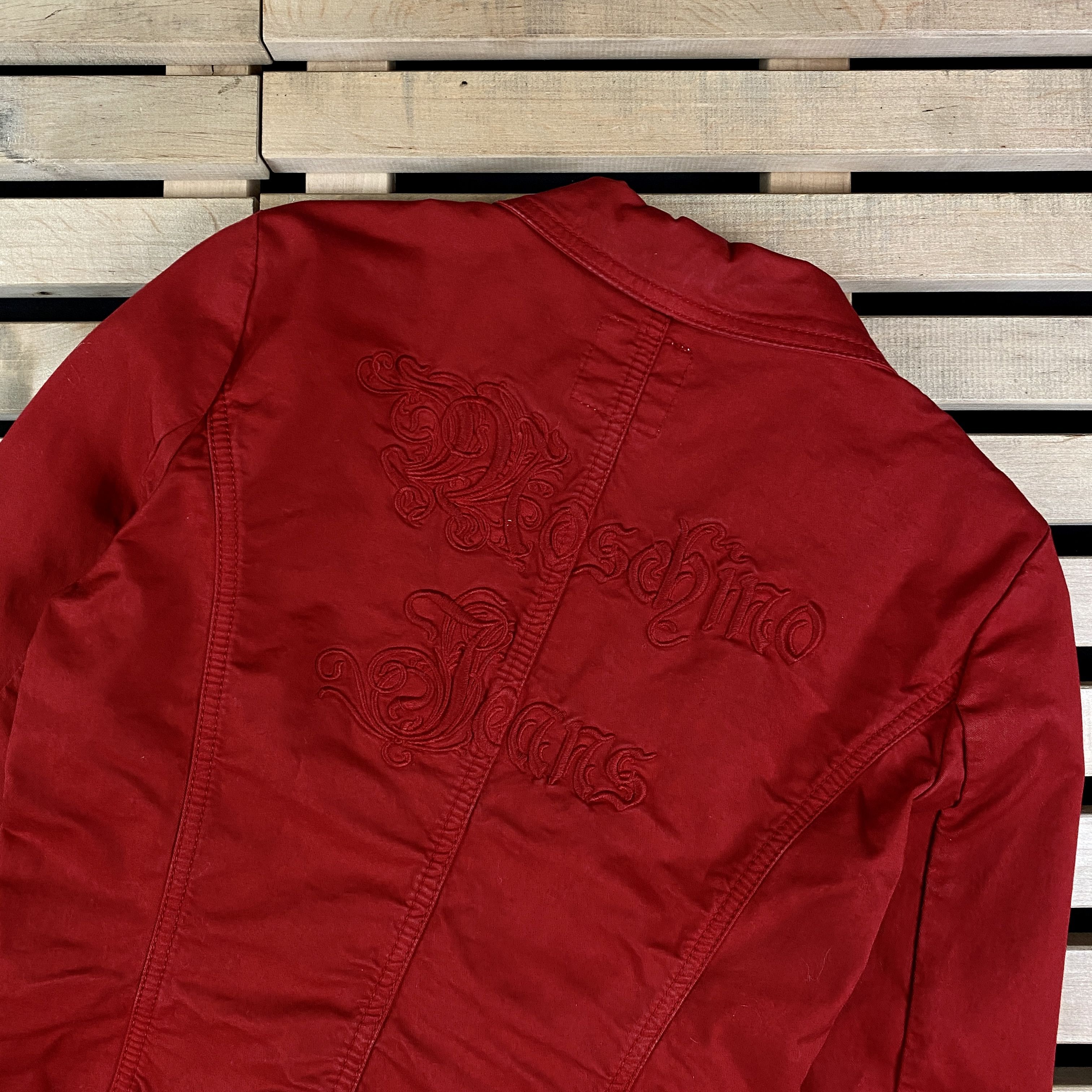 Moschino Womens Blazer Basic Jacket Moschino Size UK 8 US 4 Red Size S / US 4 / IT 40 - 4 Thumbnail