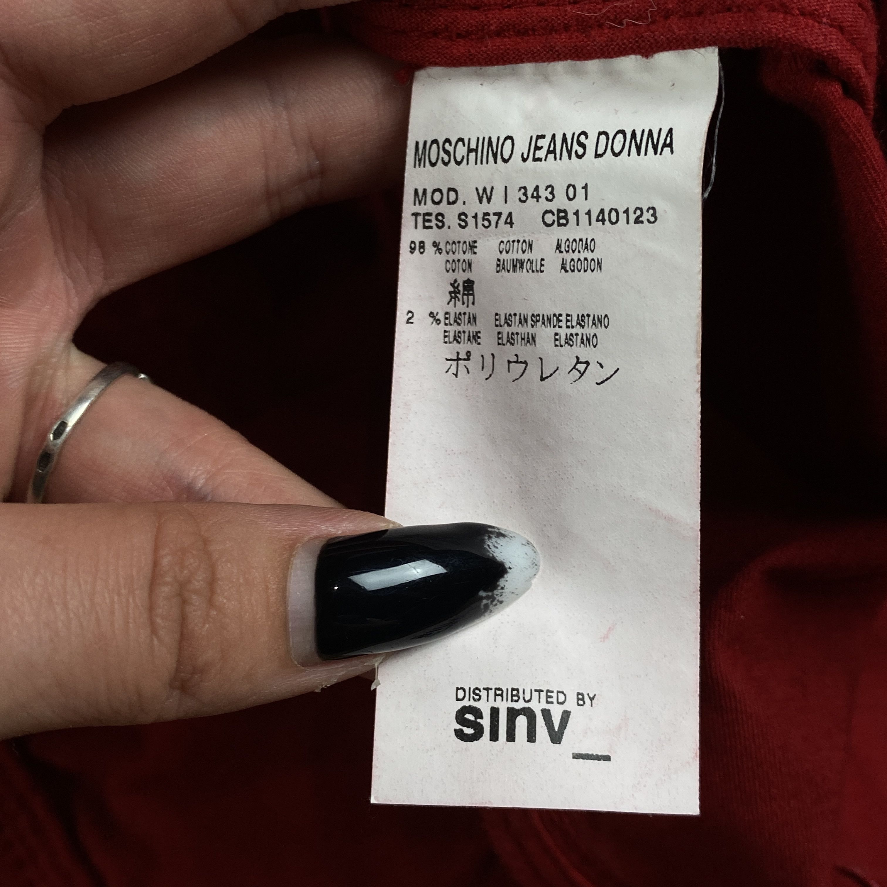Moschino Womens Blazer Basic Jacket Moschino Size UK 8 US 4 Red Size S / US 4 / IT 40 - 9 Thumbnail