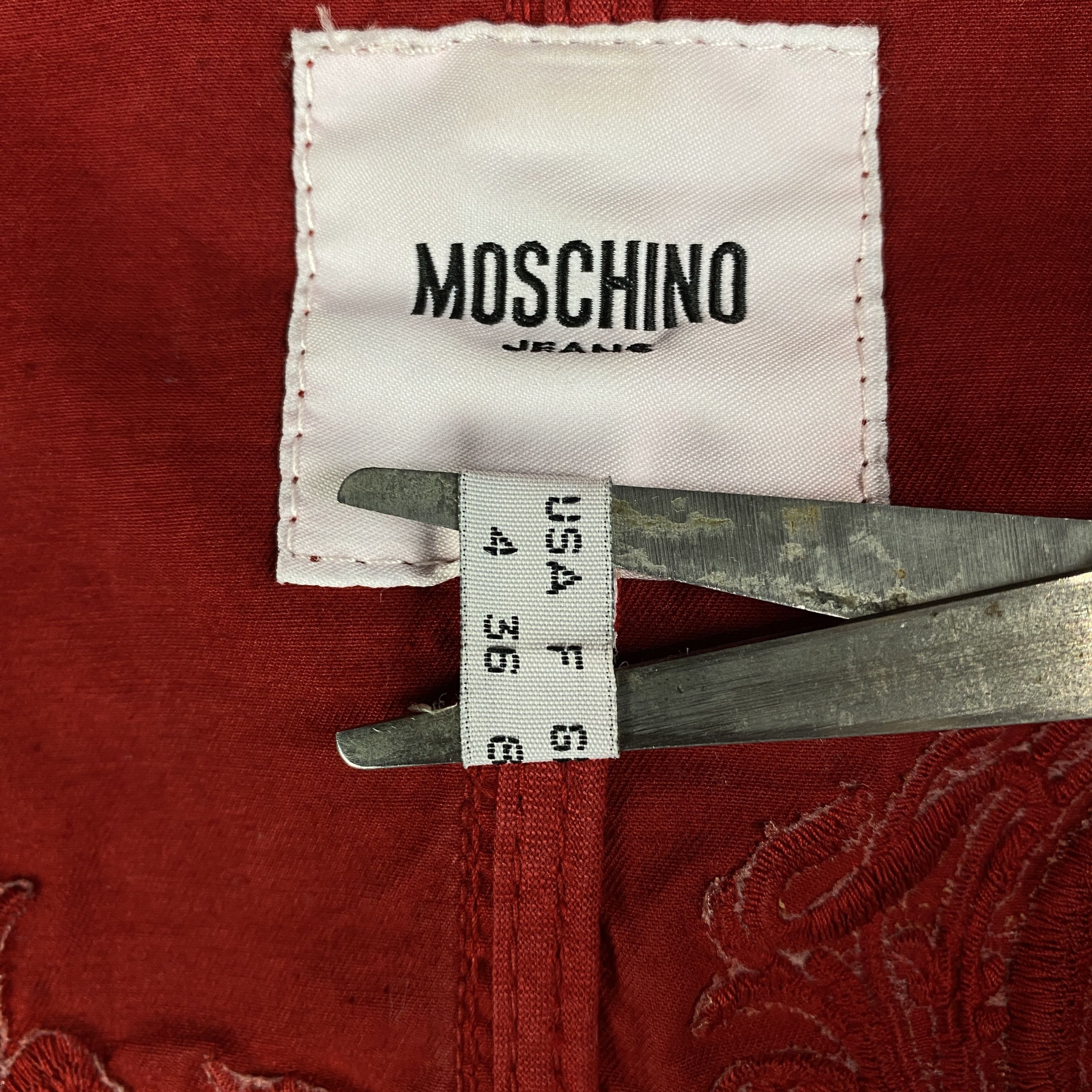 Moschino Womens Blazer Basic Jacket Moschino Size UK 8 US 4 Red Size S / US 4 / IT 40 - 8 Thumbnail