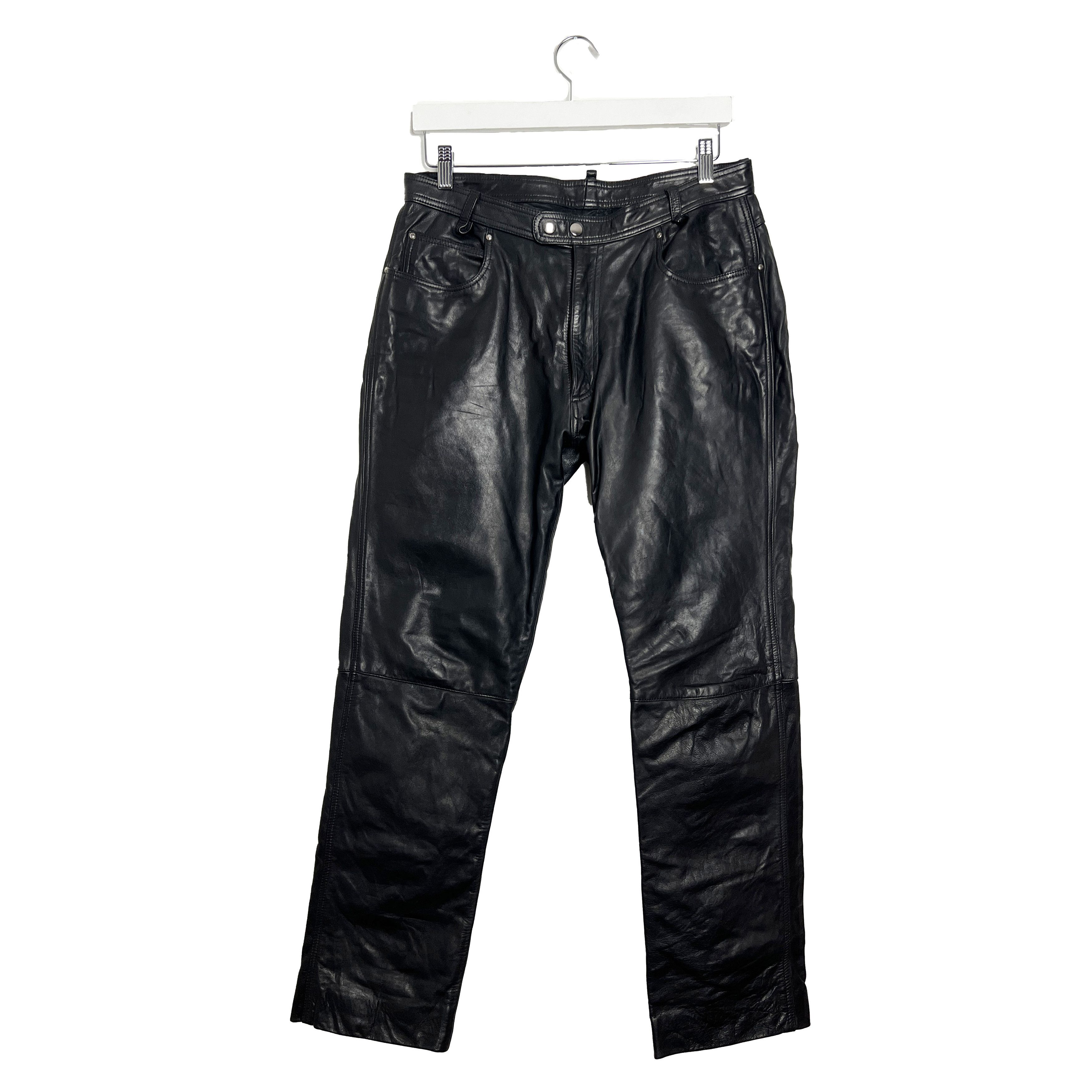 RRL Ralph Lauren Genuine Leather Jean Pants Size US 32 / EU 48 - 1 Thumbnail