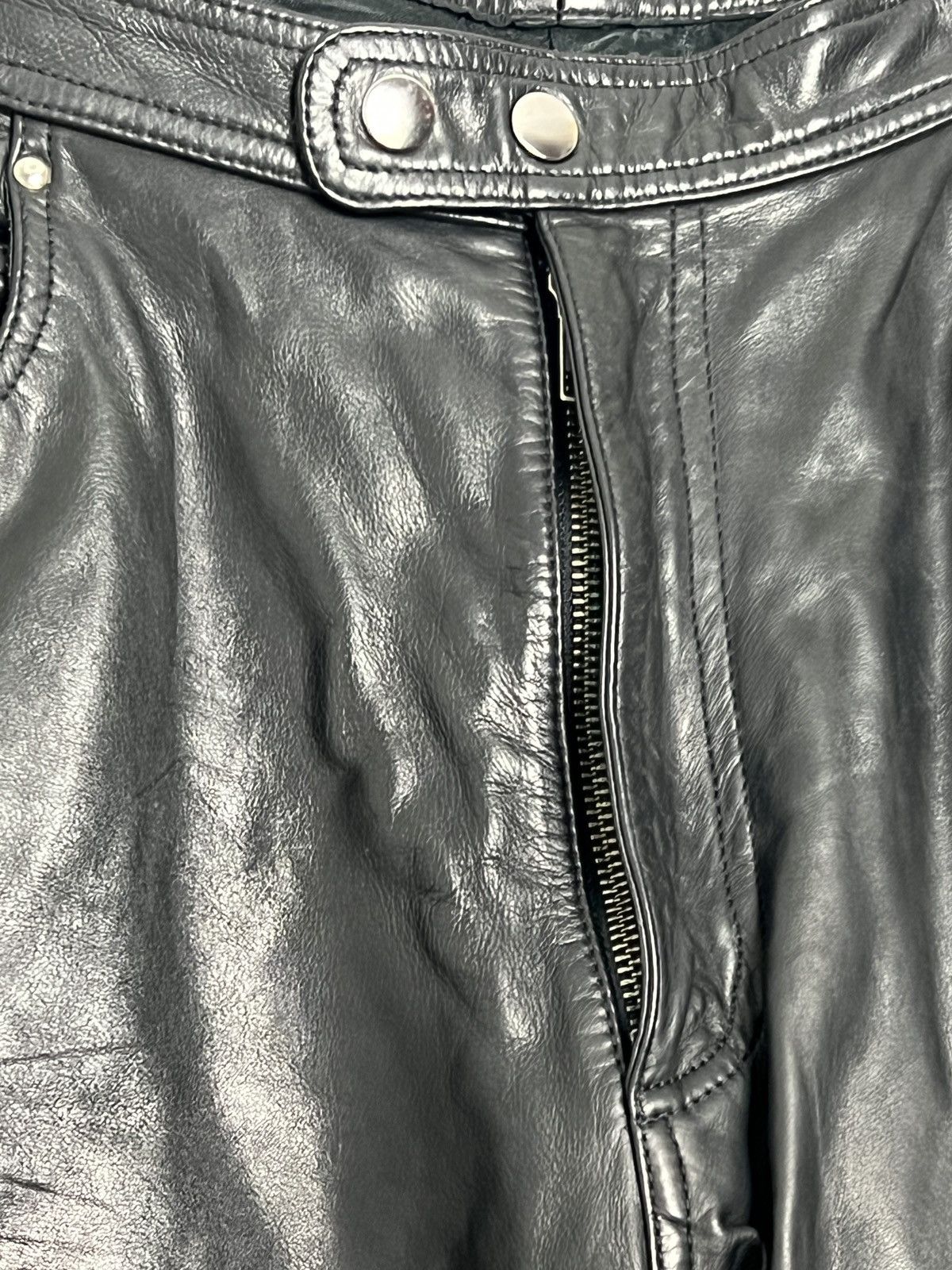 RRL Ralph Lauren Genuine Leather Jean Pants Size US 32 / EU 48 - 5 Thumbnail