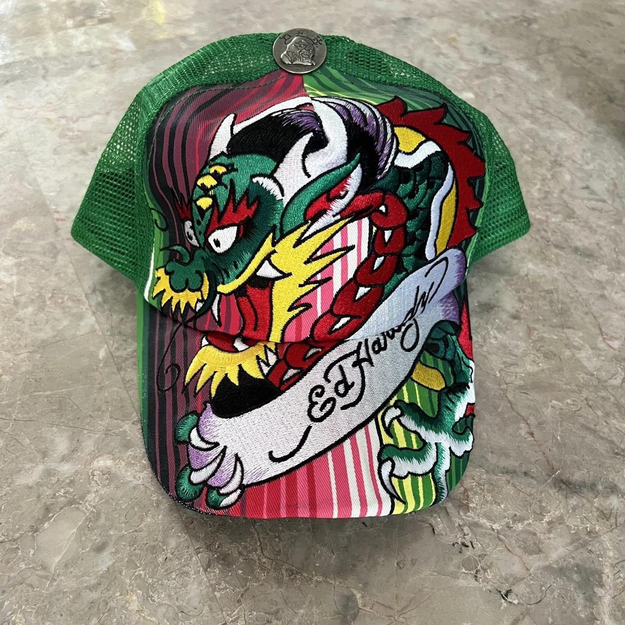 Ed Hardy × Streetwear × Vintage Vintage Ed Hardy Trucker Hat | Grailed