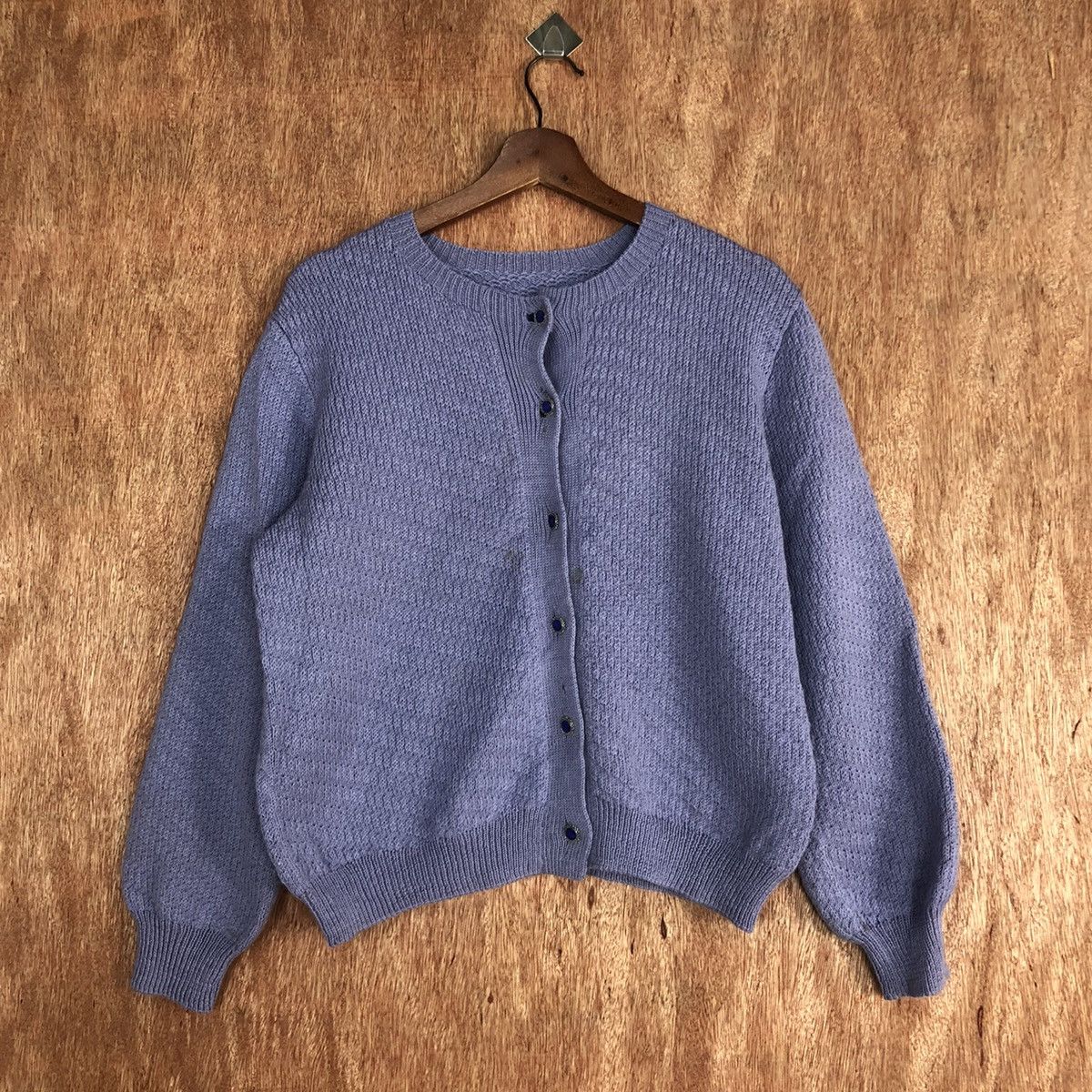 DLL Japan Brand Purple Cardigan vintage streetwear #c603