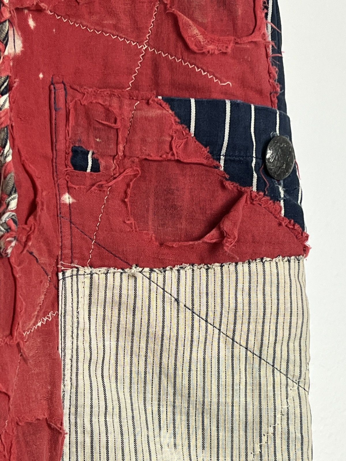 Kapital Kountry Laundry Boro Patchwork Repaired Shorts Size US 28 / EU 44 - 4 Thumbnail
