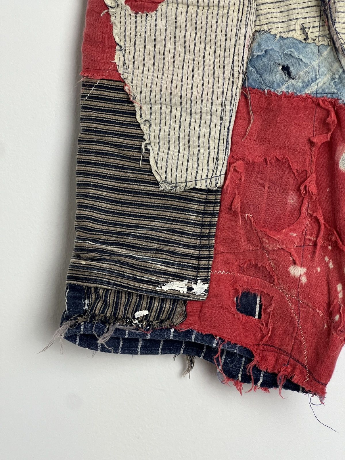 Kapital Kountry Laundry Boro Patchwork Repaired Shorts Size US 28 / EU 44 - 3 Thumbnail