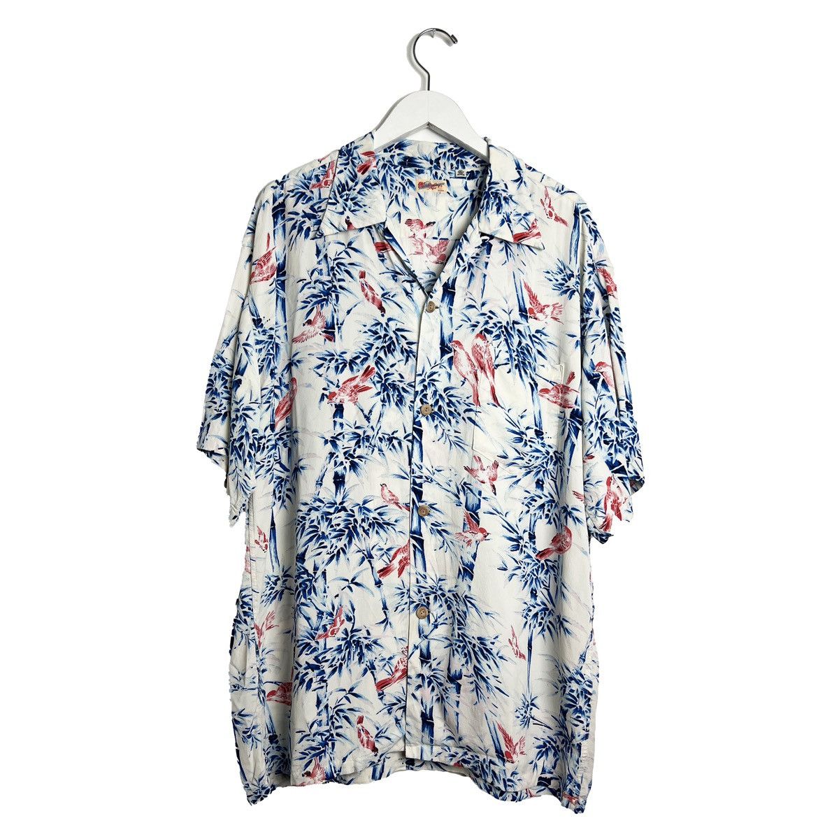 Sun Surf Sparrow's Hideout Bamboo Rayon Crepe Camp Collar Shirt Size US XL / EU 56 / 4 - 1 Thumbnail