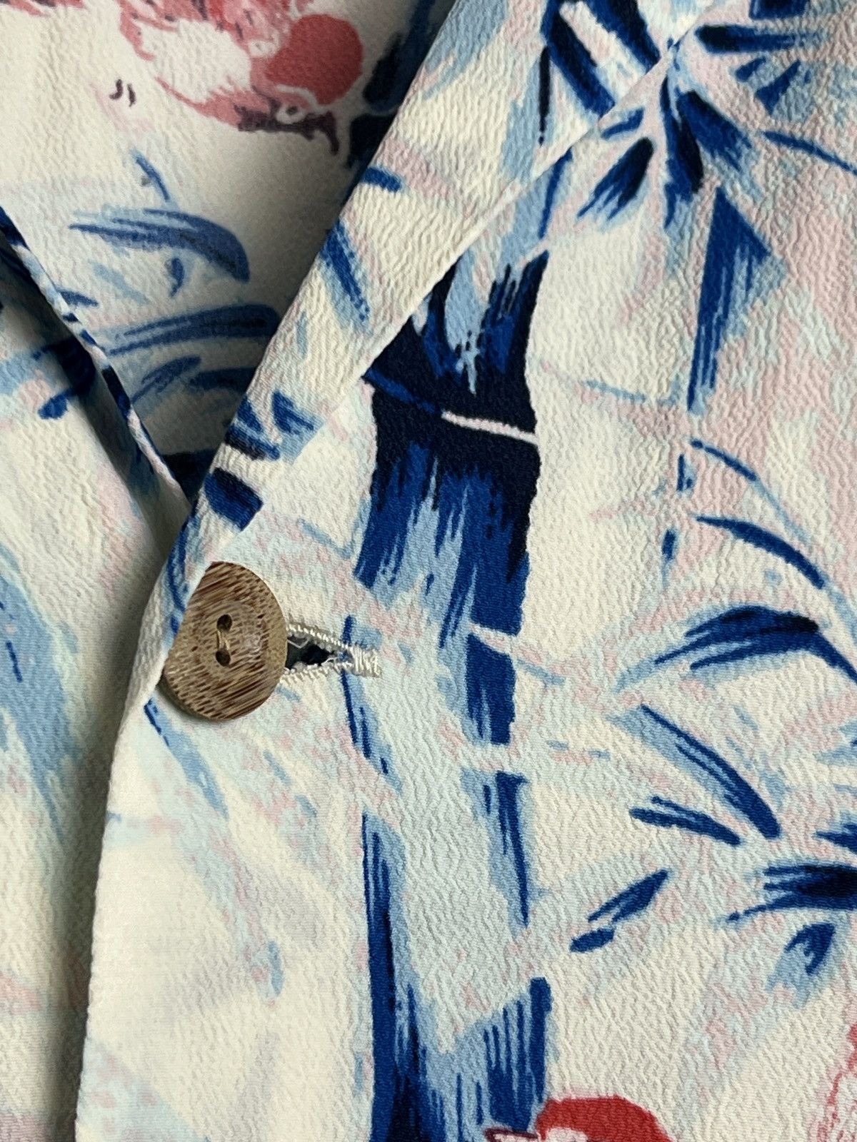 Sun Surf Sparrow's Hideout Bamboo Rayon Crepe Camp Collar Shirt Size US XL / EU 56 / 4 - 5 Thumbnail