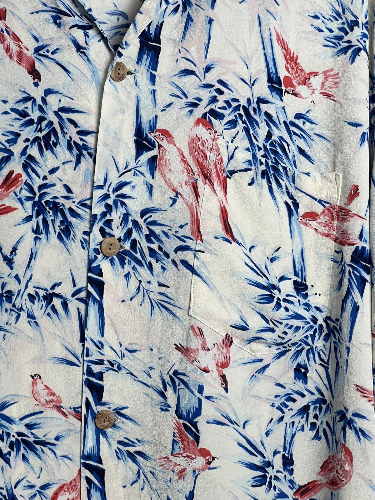 Sun Surf Sparrow's Hideout Bamboo Rayon Crepe Camp Collar Shirt Size US XL / EU 56 / 4 - 3 Thumbnail