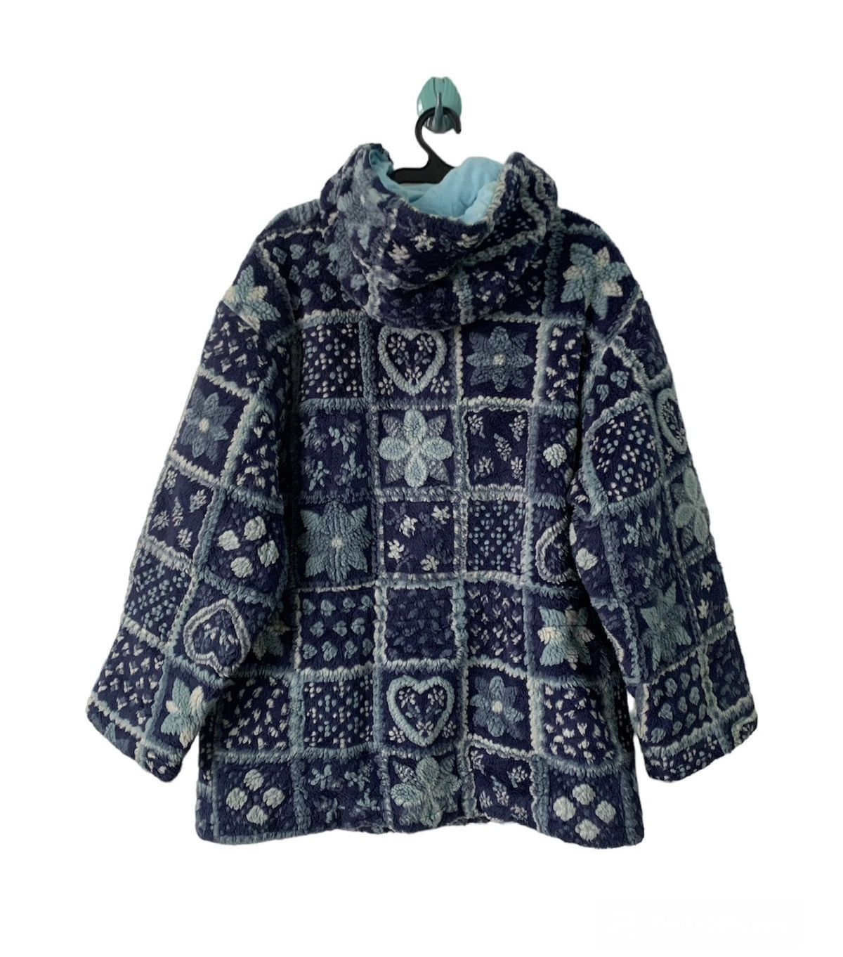 United Colors Of Benetton Art Deep Pile Fleece United Colors of Benetton Jacket Hooded Size XL / US 12-14 / IT 48-50 - 2 Thumbnail