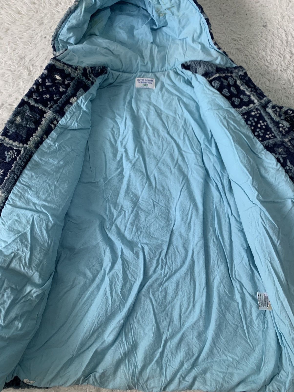 United Colors Of Benetton Art Deep Pile Fleece United Colors of Benetton Jacket Hooded Size XL / US 12-14 / IT 48-50 - 12 Thumbnail