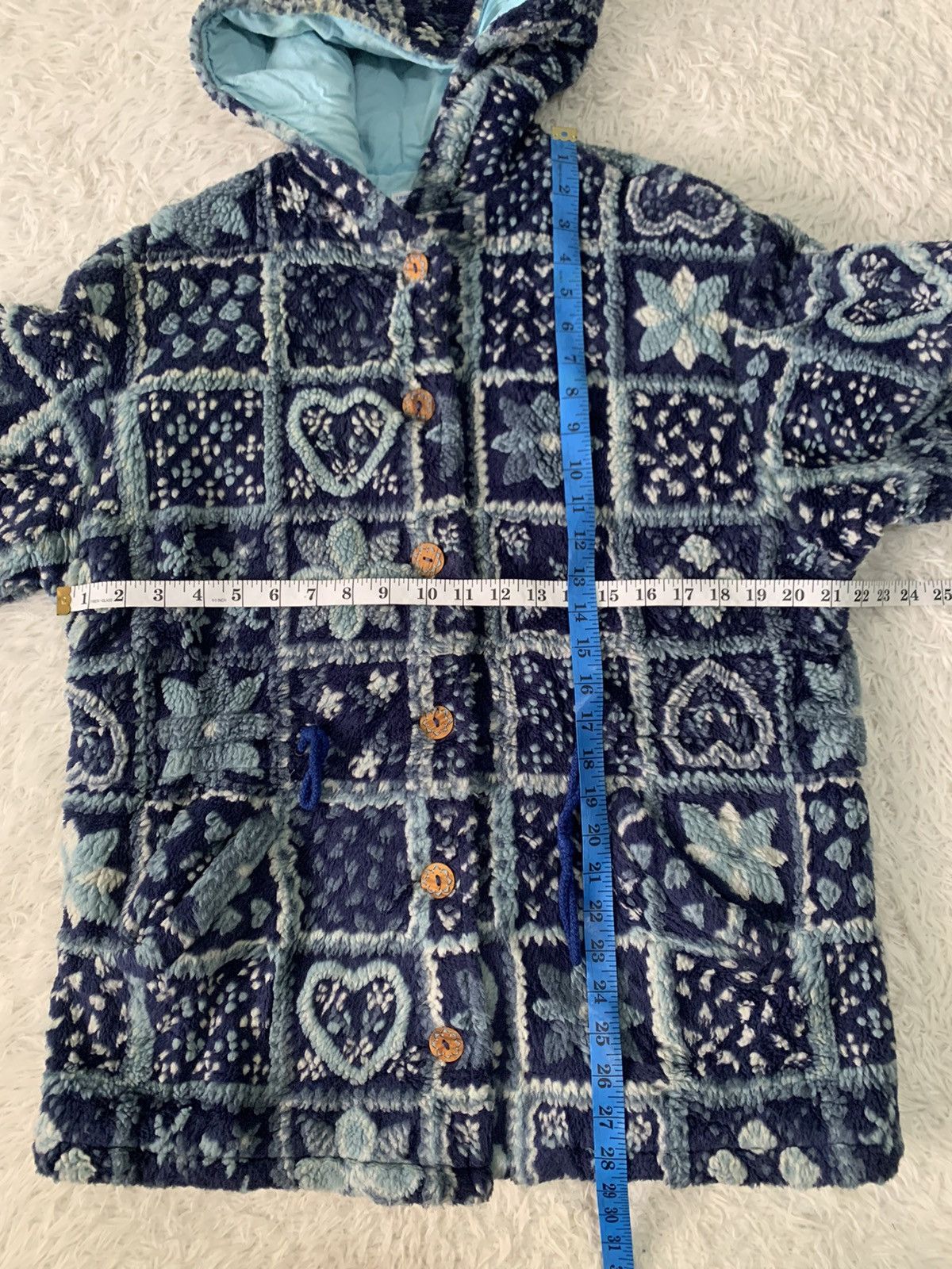 United Colors Of Benetton Art Deep Pile Fleece United Colors of Benetton Jacket Hooded Size XL / US 12-14 / IT 48-50 - 15 Thumbnail