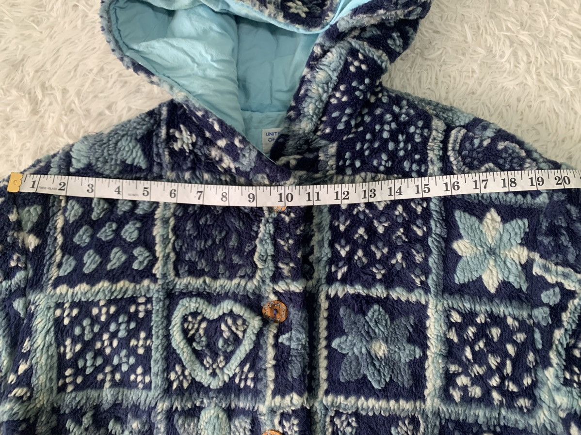 United Colors Of Benetton Art Deep Pile Fleece United Colors of Benetton Jacket Hooded Size XL / US 12-14 / IT 48-50 - 16 Thumbnail