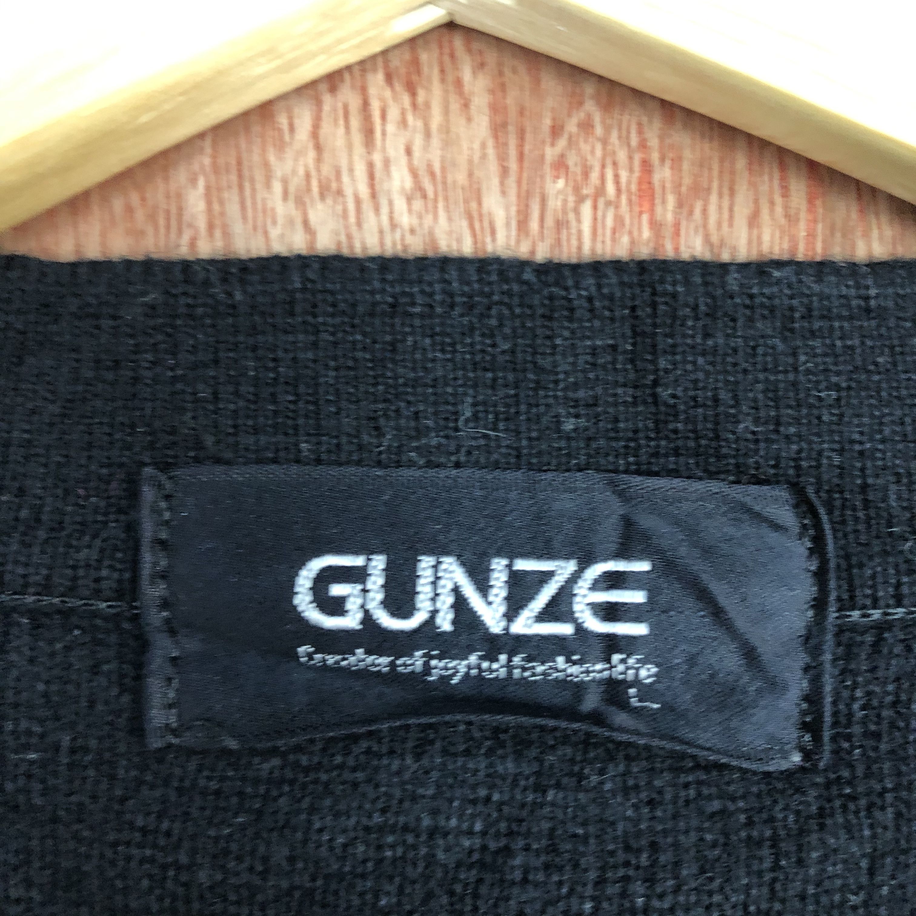 Japanese Brand Gunze Black knitwear japan streetwear Cardigan #c452 Size US M / EU 48-50 / 2 - 8 Thumbnail
