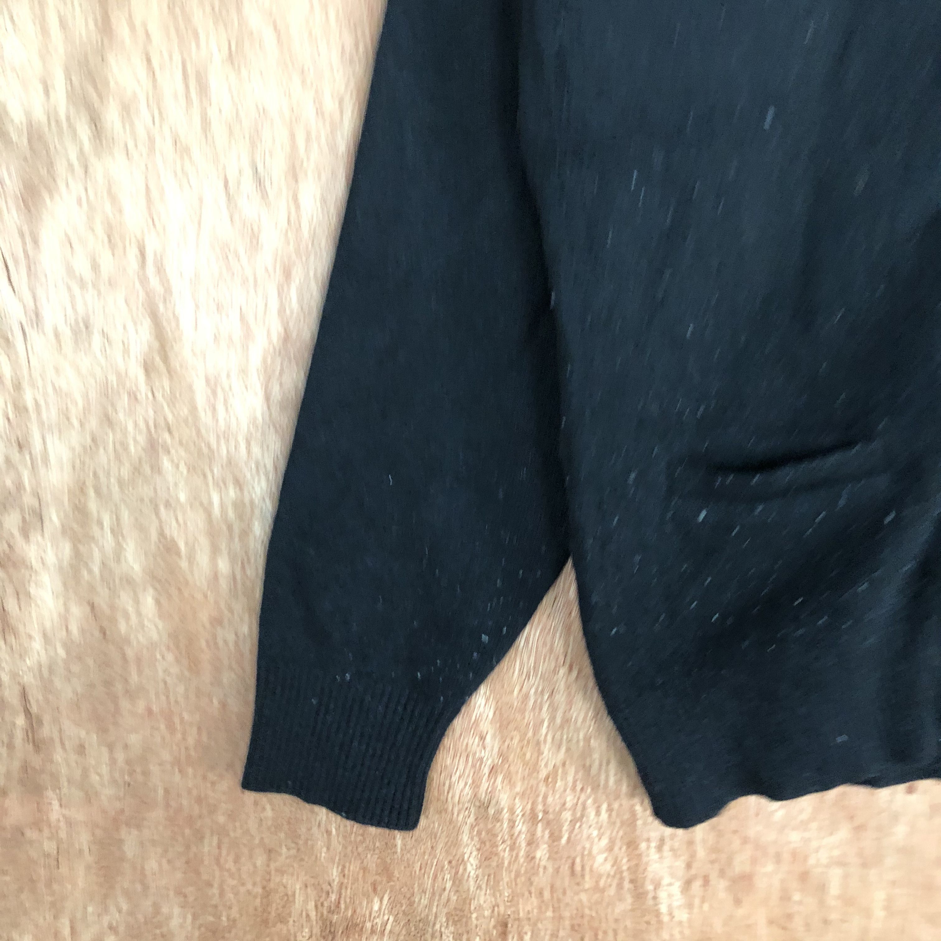 Japanese Brand Gunze Black knitwear japan streetwear Cardigan #c452 Size US M / EU 48-50 / 2 - 6 Thumbnail