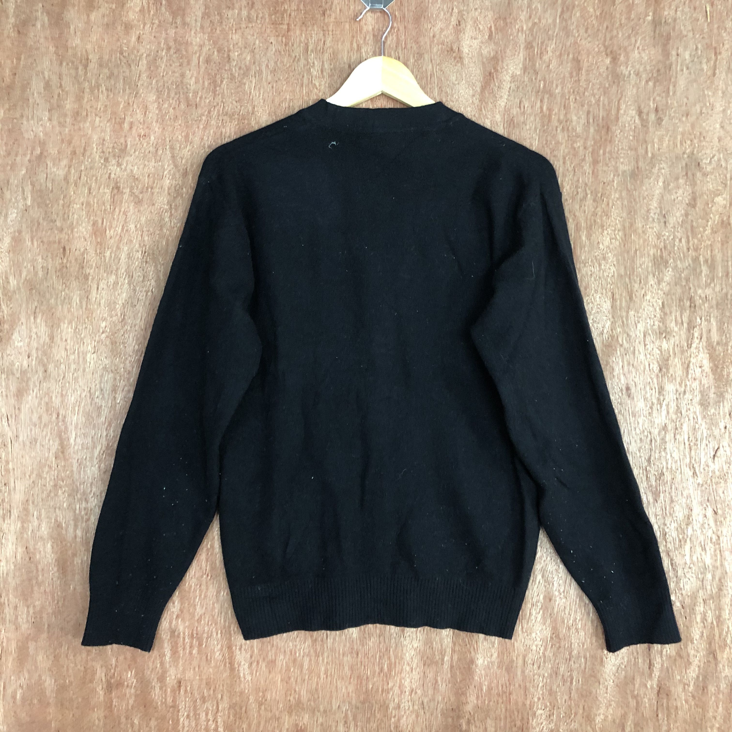 Japanese Brand Gunze Black knitwear japan streetwear Cardigan #c452 Size US M / EU 48-50 / 2 - 9 Thumbnail