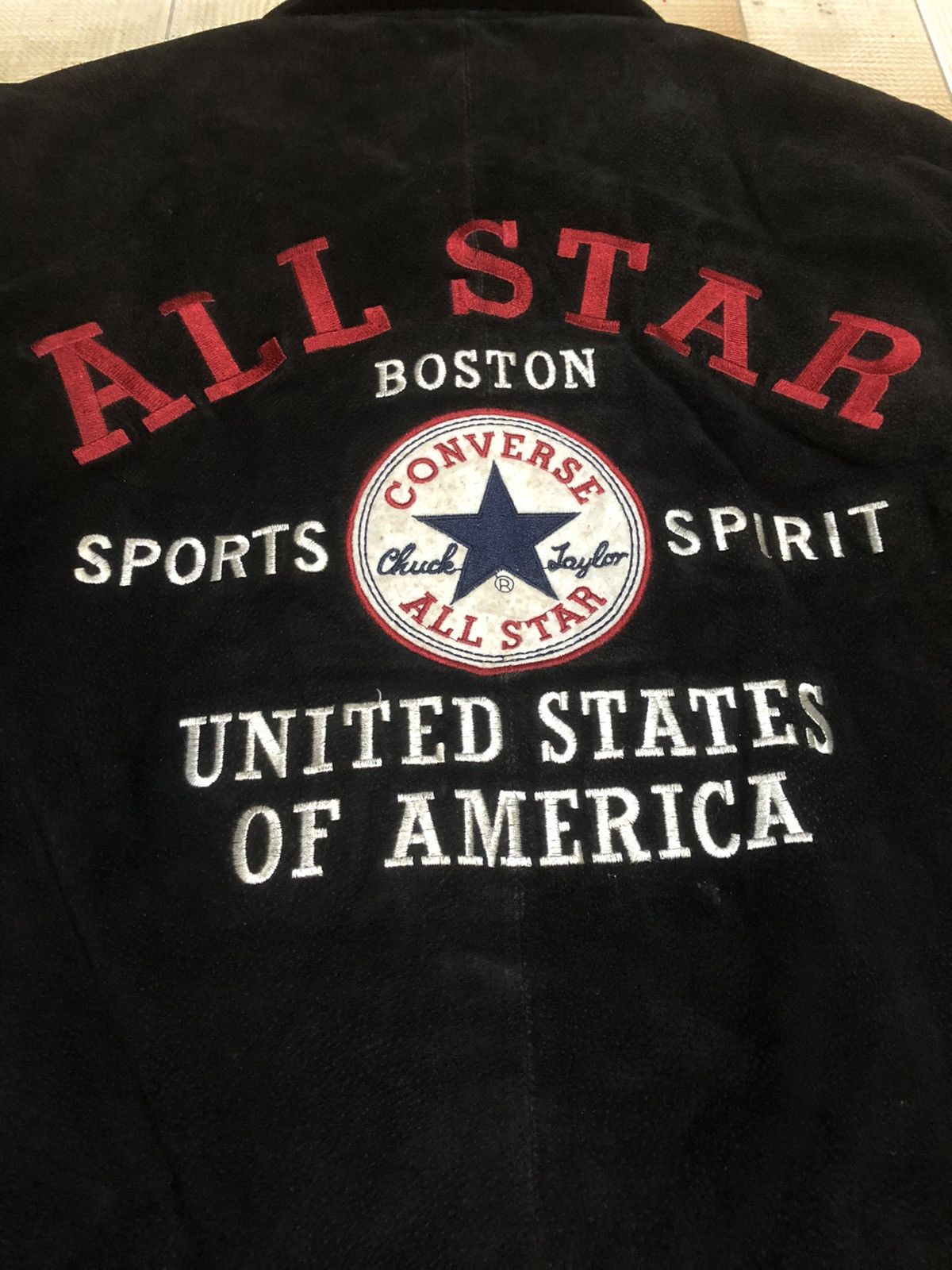Converse 🔥80’s Varsity Leather CONVERSE BIG LOGO Size US L / EU 52-54 / 3 - 9 Thumbnail