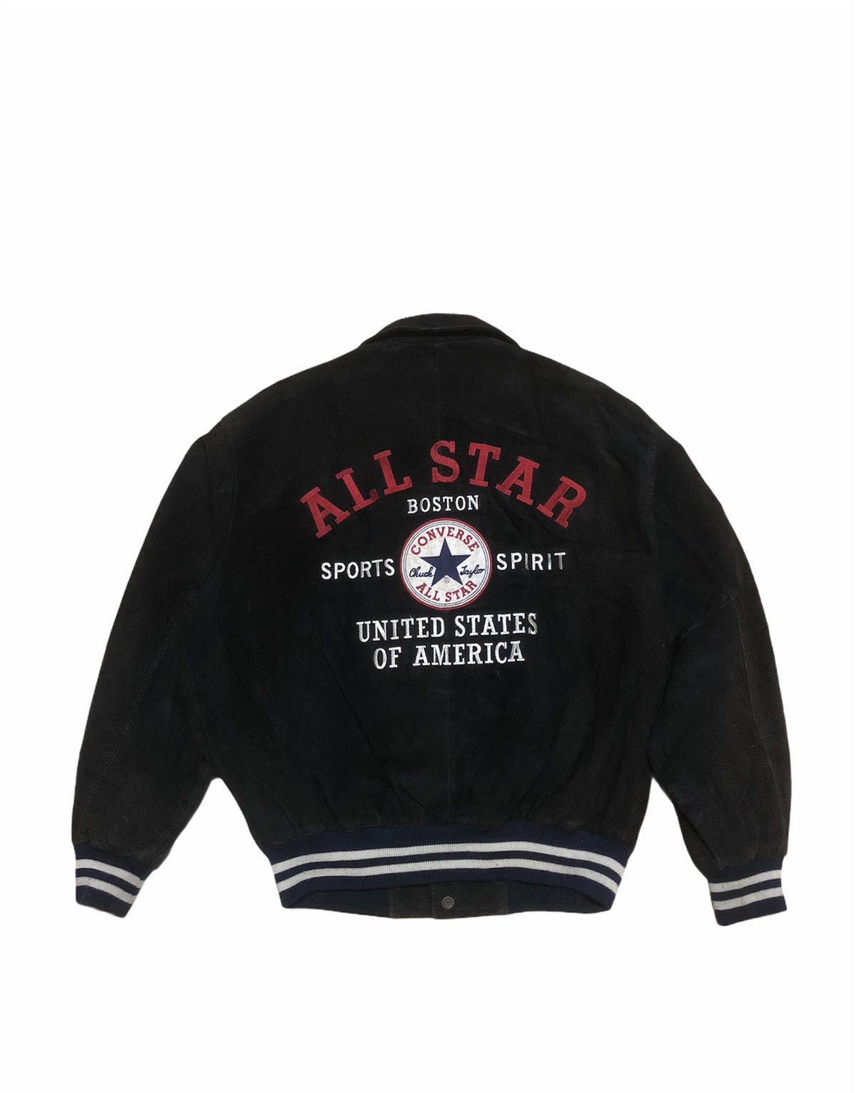 Converse 🔥80’s Varsity Leather CONVERSE BIG LOGO Size US L / EU 52-54 / 3 - 7 Thumbnail