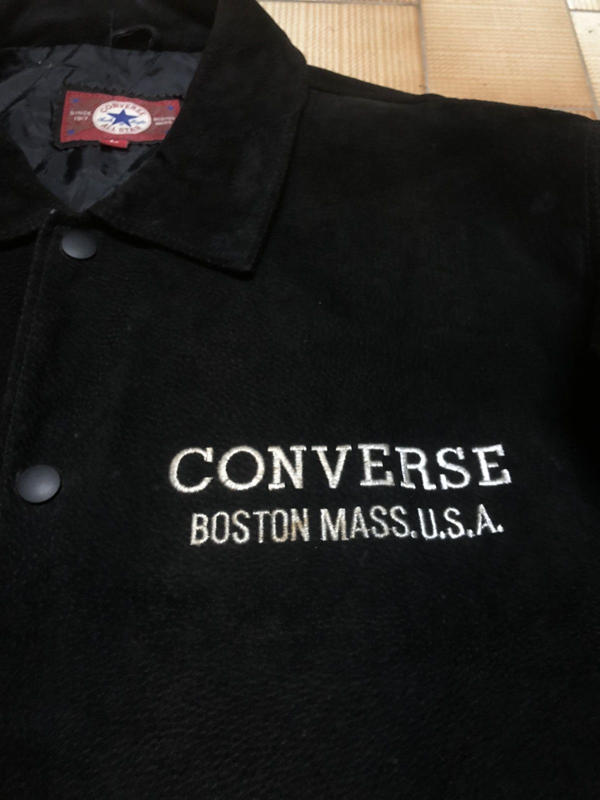 Converse 🔥80’s Varsity Leather CONVERSE BIG LOGO Size US L / EU 52-54 / 3 - 10 Thumbnail