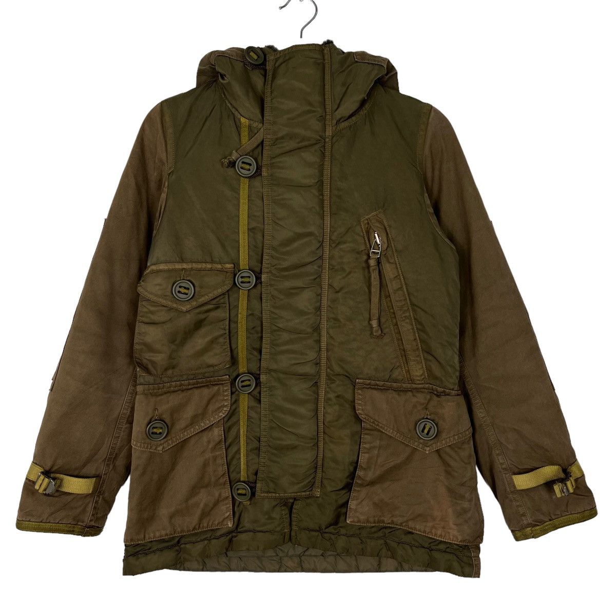 Japanese Brand HIPPOCAMPUS VINTAGE FATIGUES REBULID AMRY JACKET Size US S / EU 44-46 / 1 - 1 Thumbnail
