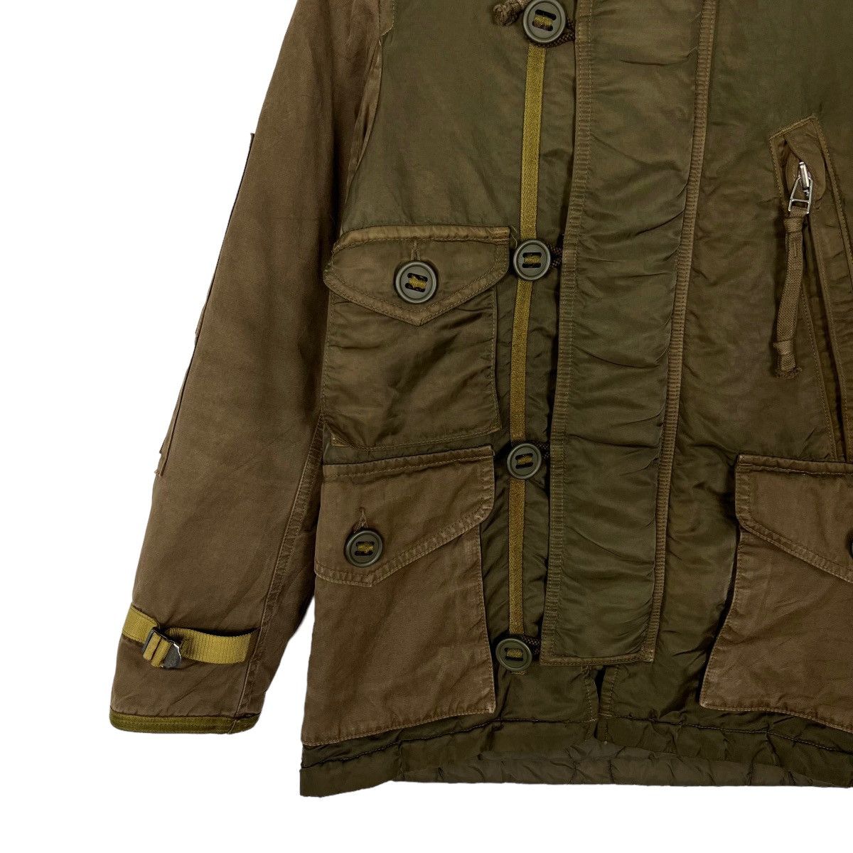 Japanese Brand HIPPOCAMPUS VINTAGE FATIGUES REBULID AMRY JACKET Size US S / EU 44-46 / 1 - 3 Thumbnail