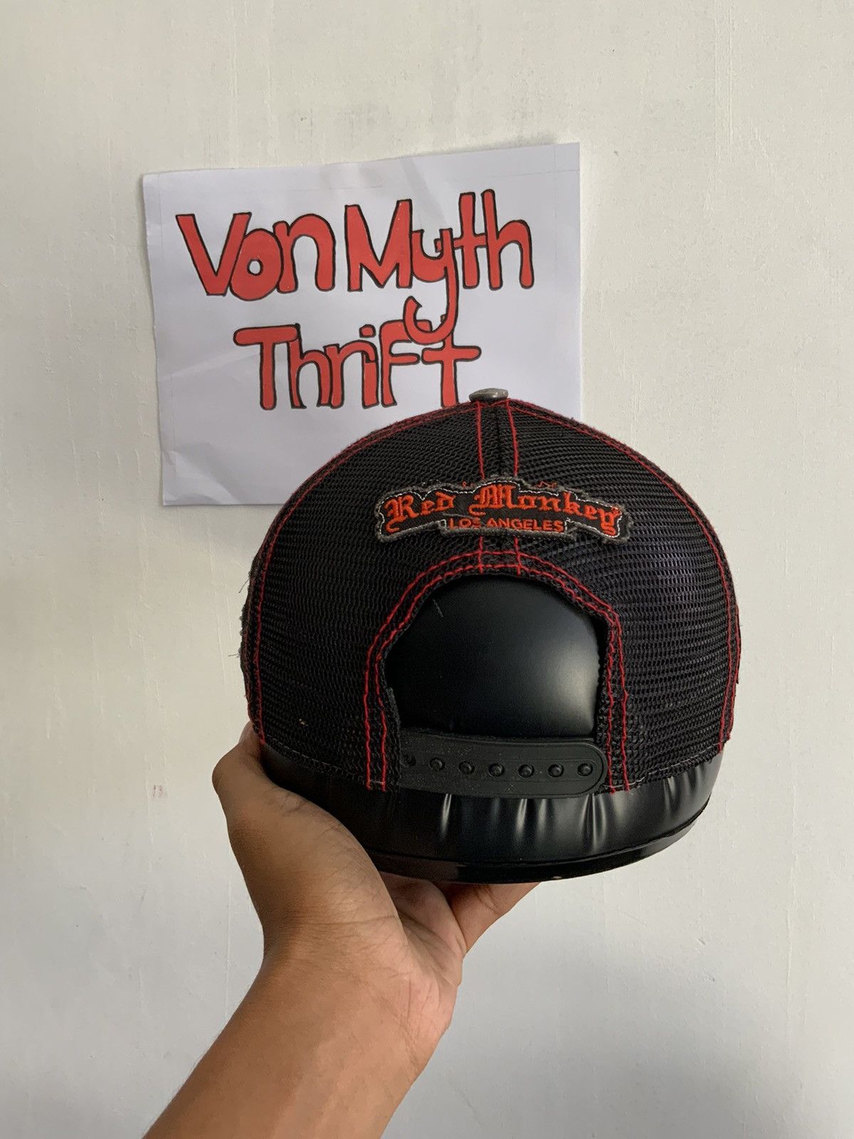Seditionaries Red Monkey Los Angeles Trucker Hat Size ONE SIZE - 4 Thumbnail