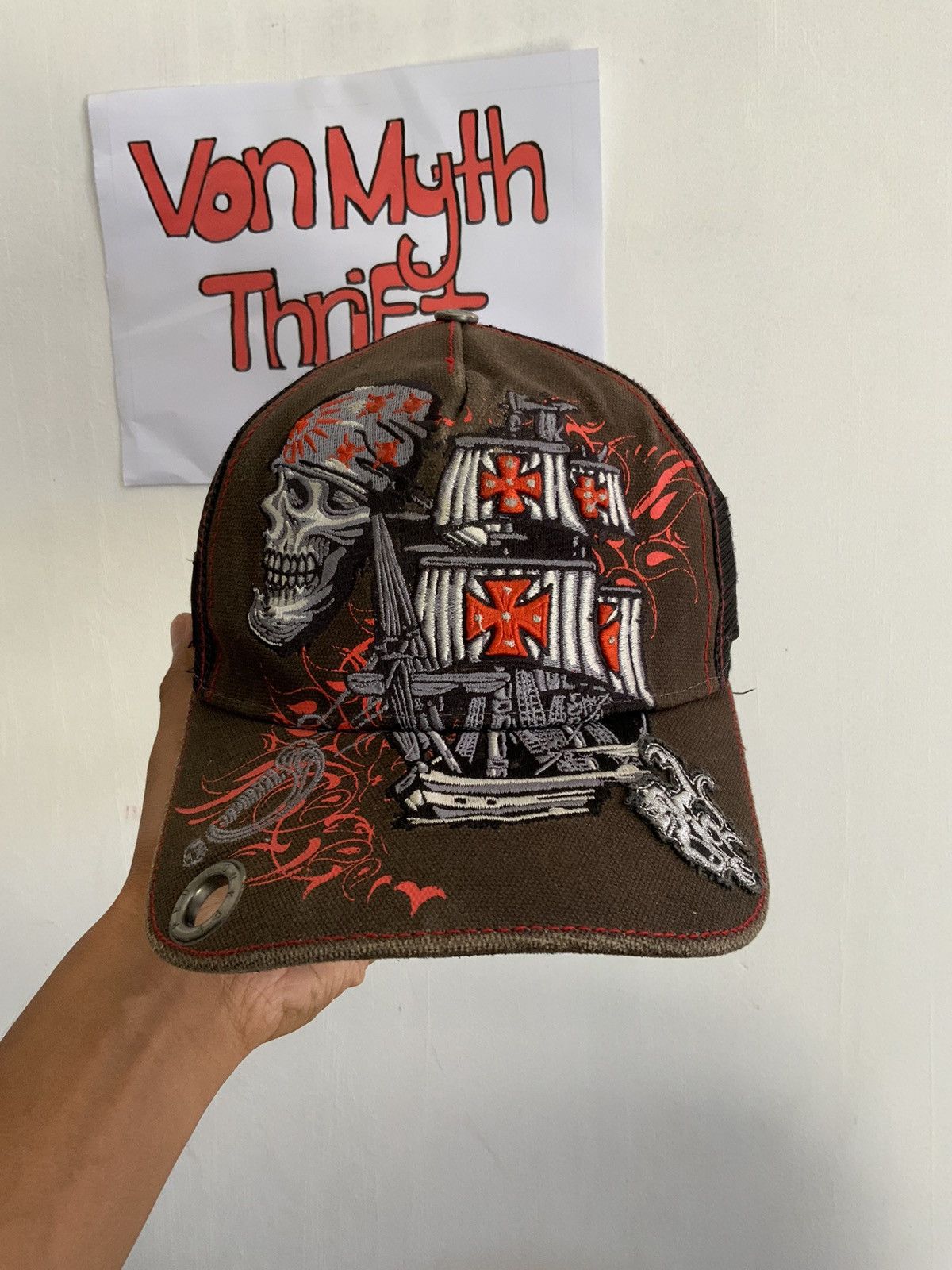 Seditionaries Red Monkey Los Angeles Trucker Hat Size ONE SIZE - 1 Thumbnail