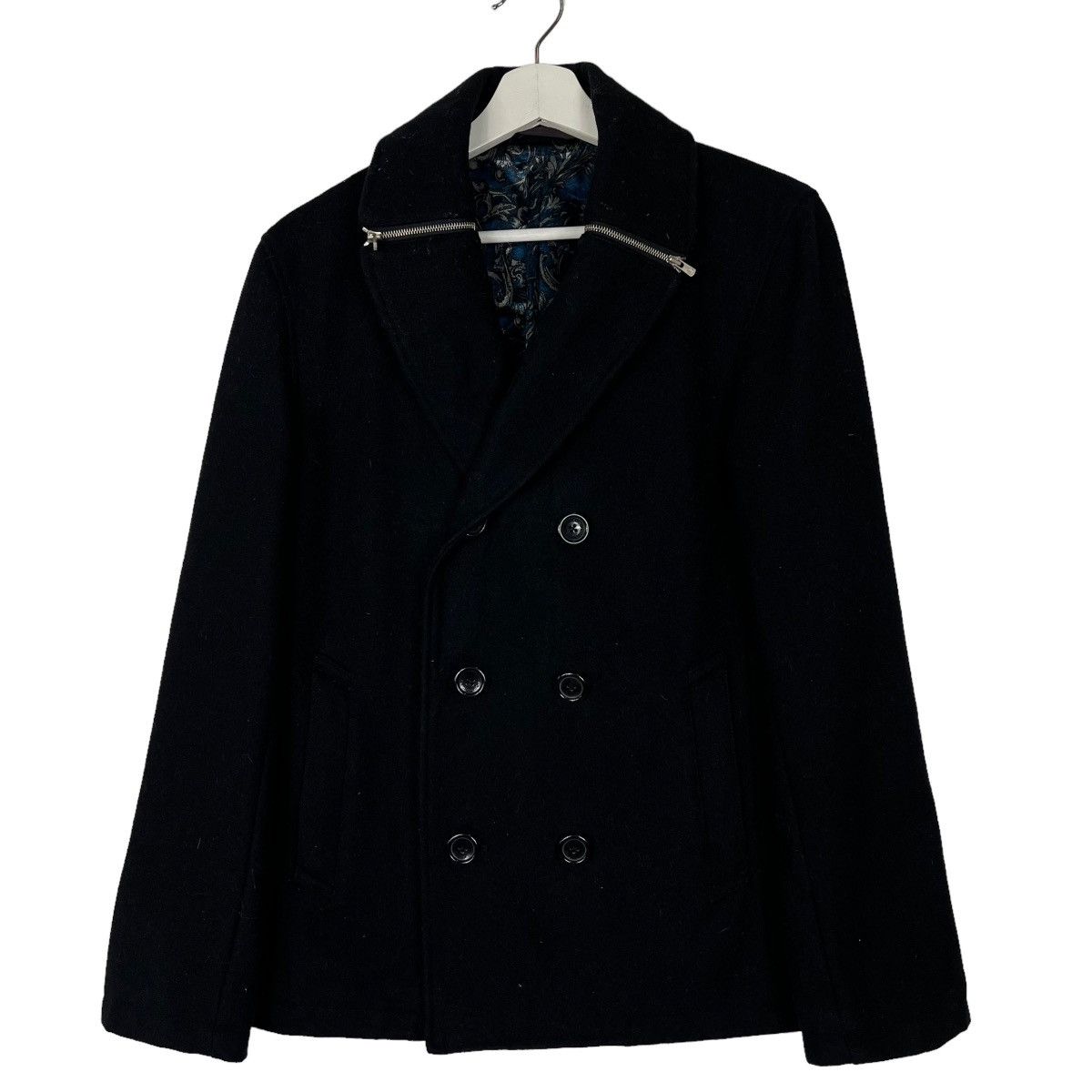 Japanese Brand 🔥 COSTOM COLTURE BLACK WOOL CYBERPUNK JACKET Size US M / EU 48-50 / 2 - 1 Thumbnail