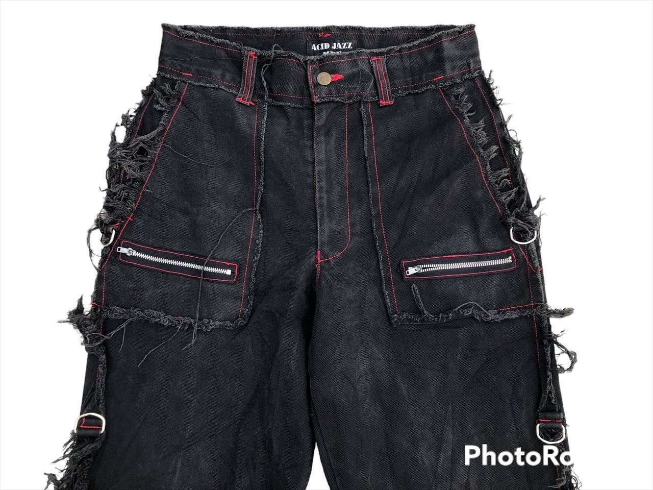 Japanese Brand × Seditionaries ACID JAZZ MEN JAPANESE PUNK BRAND BONDAGE BLACK DENIM Size US 31 - 3 Thumbnail