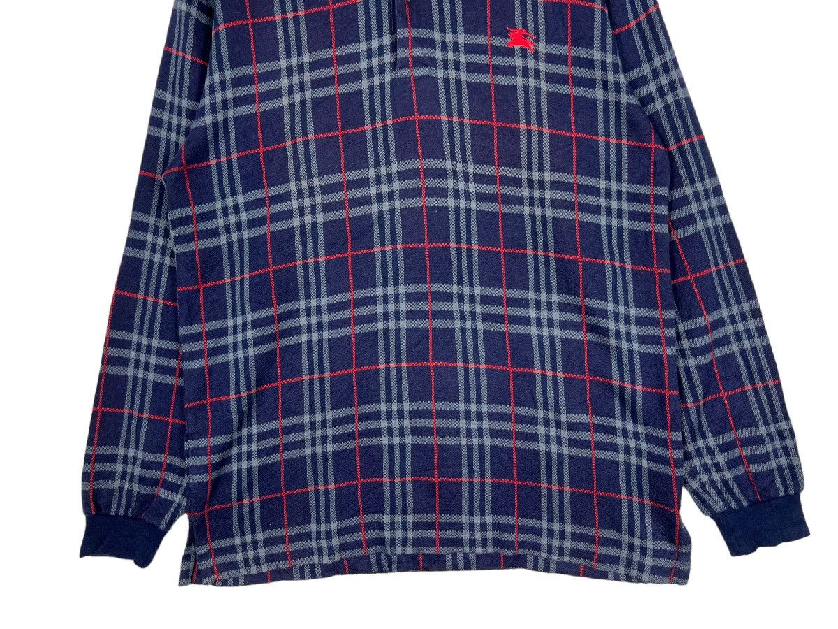 Burberry 🔥 BURBERRYS BLUE NOVA CHECK POLO LONG SLEEVE Size US M / EU 48-50 / 2 - 4 Thumbnail