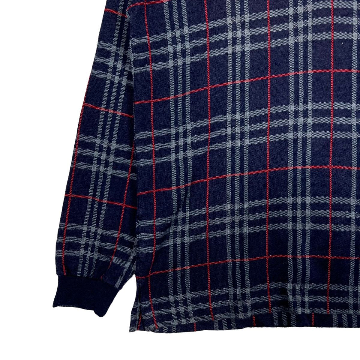 Burberry 🔥 BURBERRYS BLUE NOVA CHECK POLO LONG SLEEVE Size US M / EU 48-50 / 2 - 6 Thumbnail