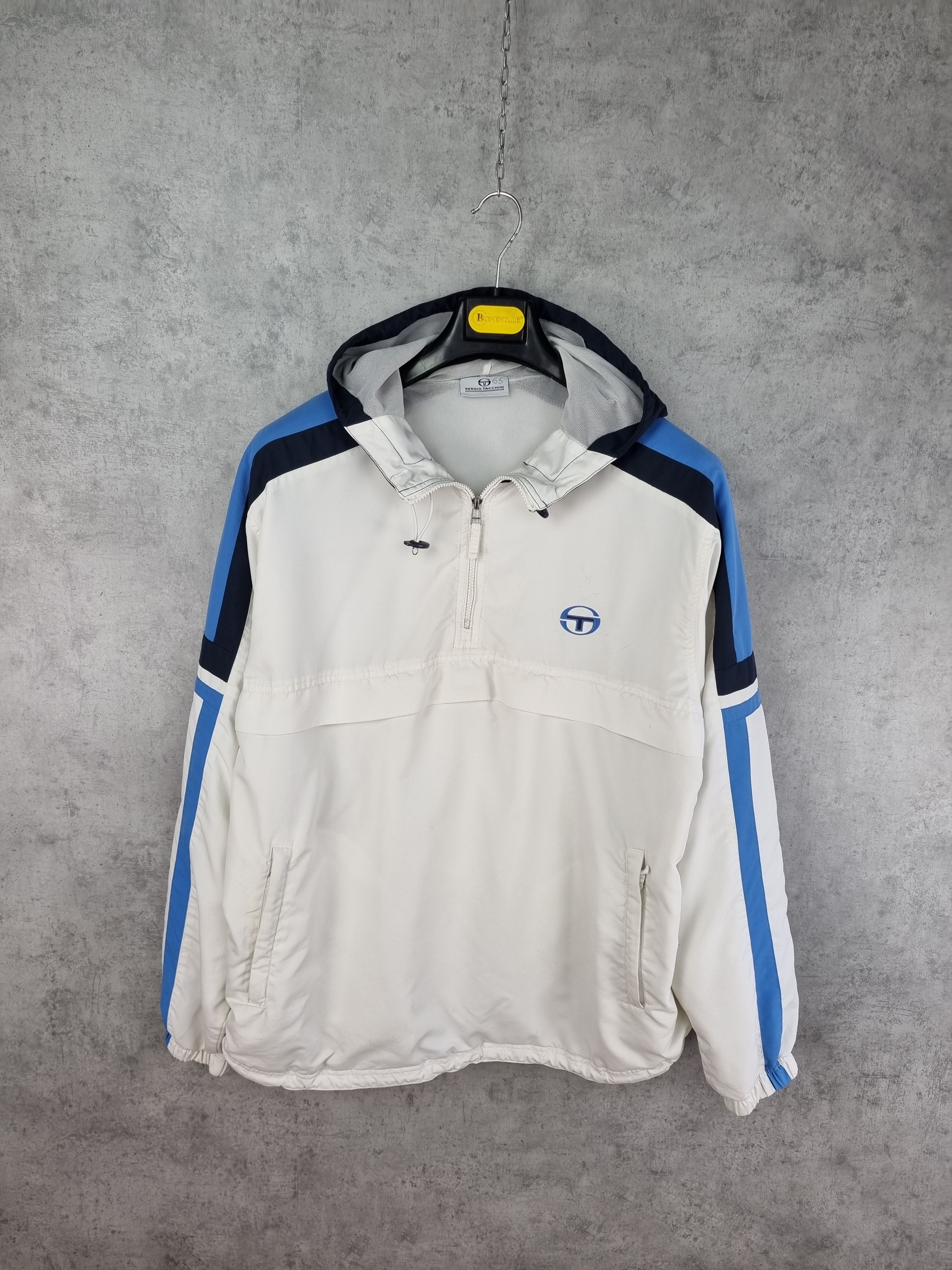 Sergio Tacchini × Vintage Sergio Tacchini Embroidered Logo on Soft-thin Light Anorak Size US XXL / EU 58 / 5 - 2 Thumbnail