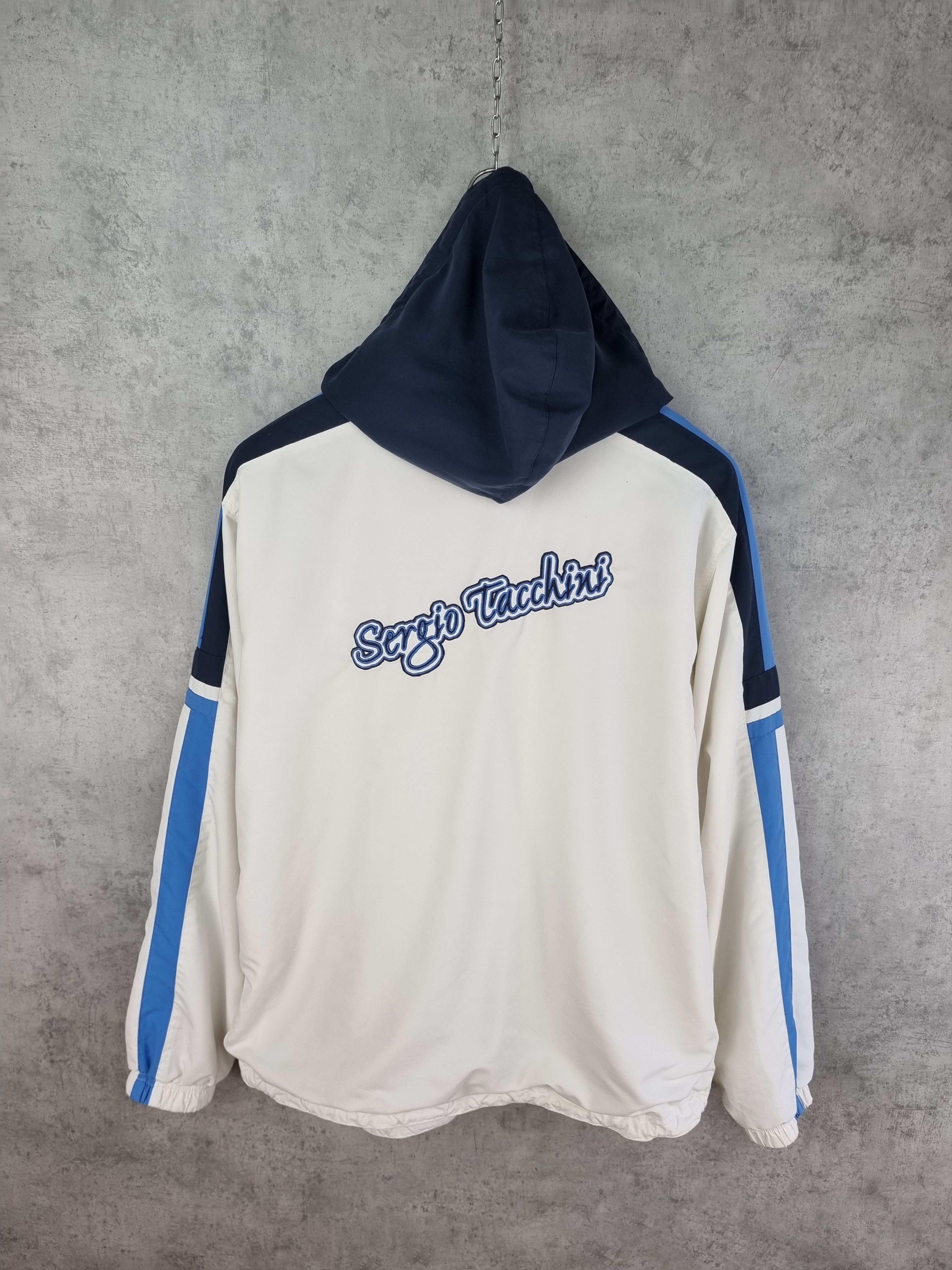Sergio Tacchini × Vintage Sergio Tacchini Embroidered Logo on Soft-thin Light Anorak Size US XXL / EU 58 / 5 - 7 Thumbnail